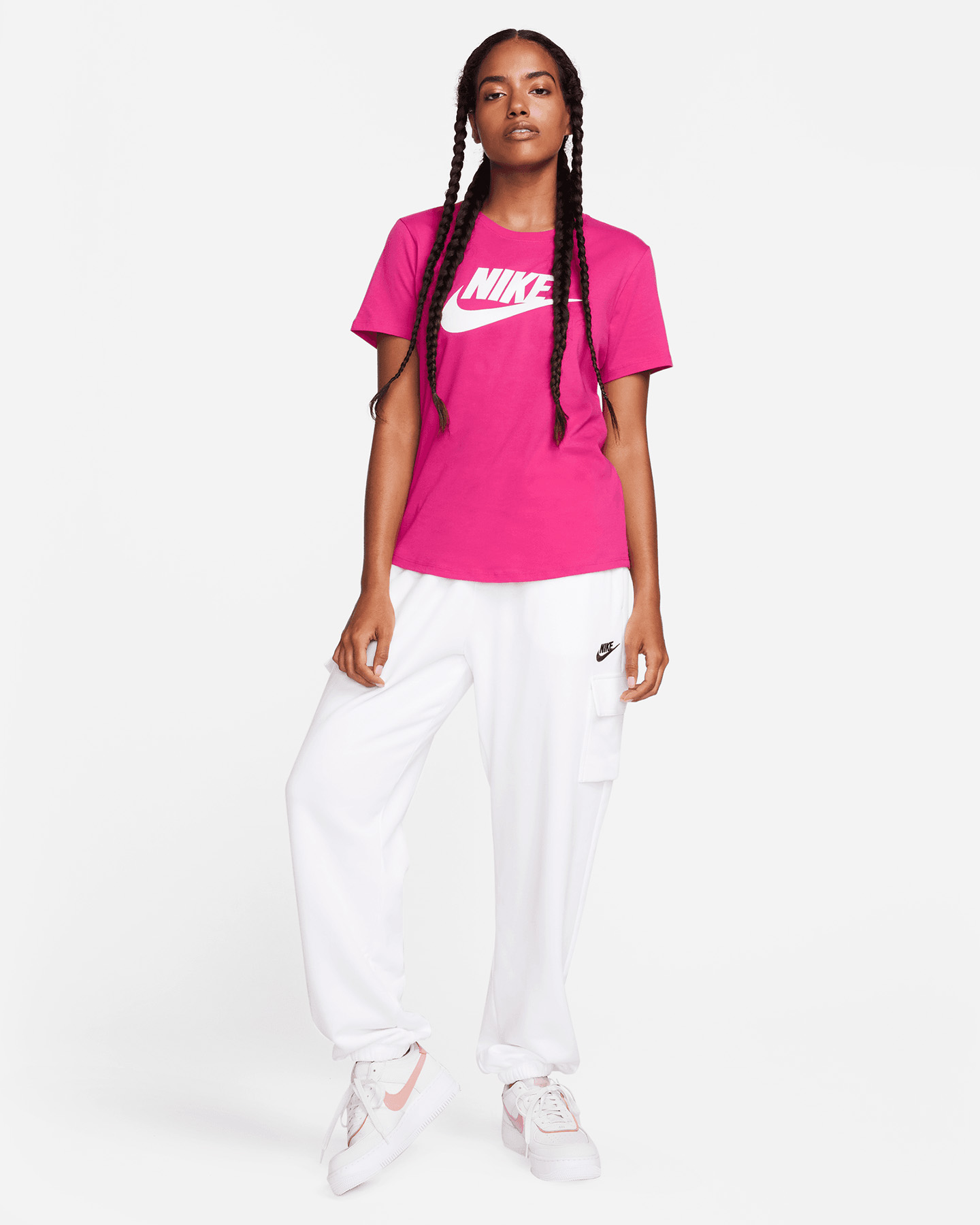 T-shirt NIKE CLUB BIG LOGO W - Fucsia - 2 | Cisalfa Sport