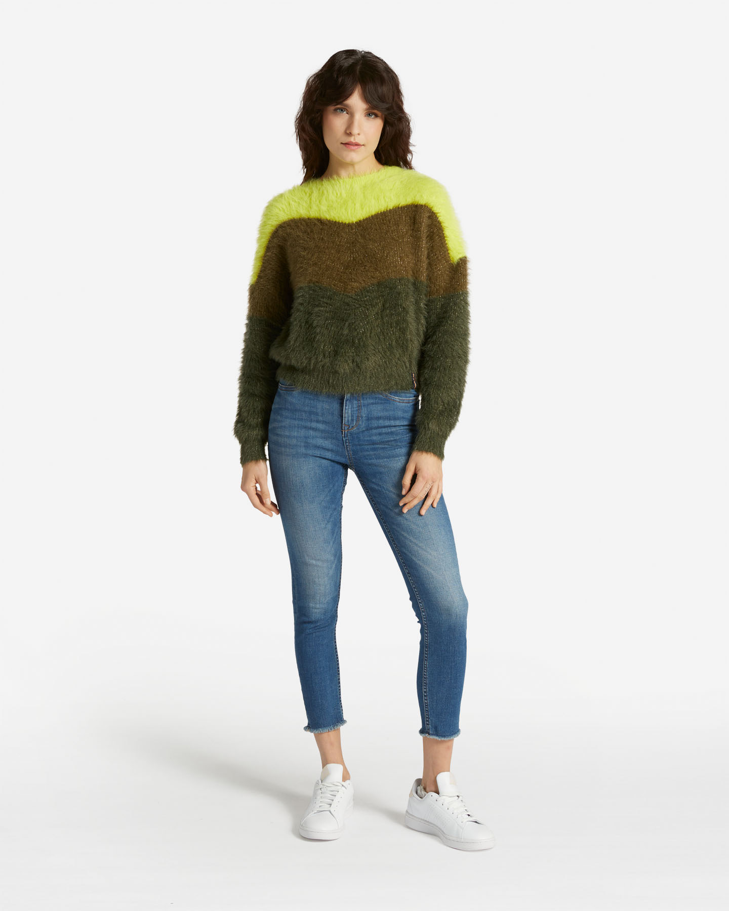 Maglione MISTRAL CHEVRON ON TONE W - Verde - 1 | Cisalfa Sport