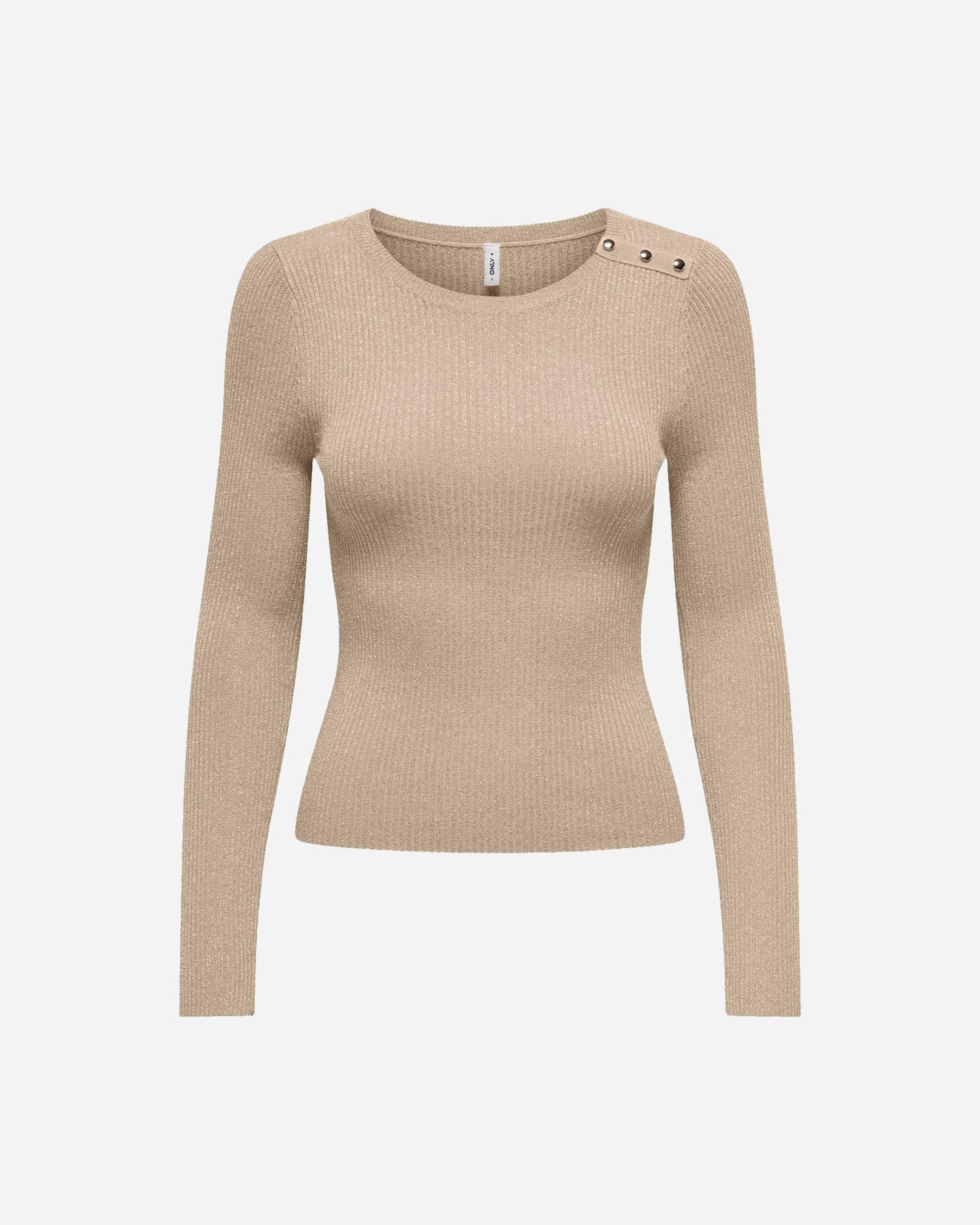 Maglione ONLY MILLE GLITTER BUTTON W - Beige - 0 | Cisalfa Sport