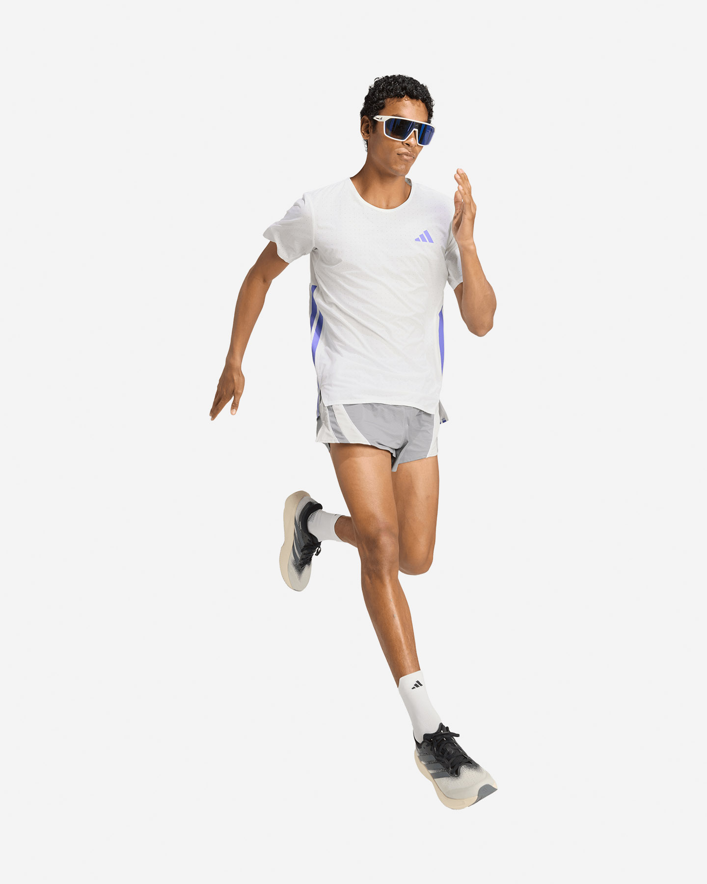 T-shirt running ADIDAS ADIZERO M - Bianco - 2 | Cisalfa Sport