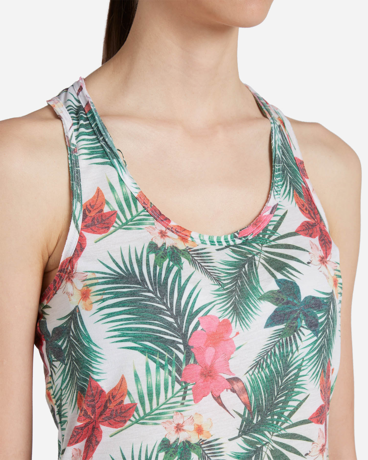 T-shirt ADMIRAL ST FOLIAGE IBISCUS W - Bianco - 4 | Cisalfa Sport