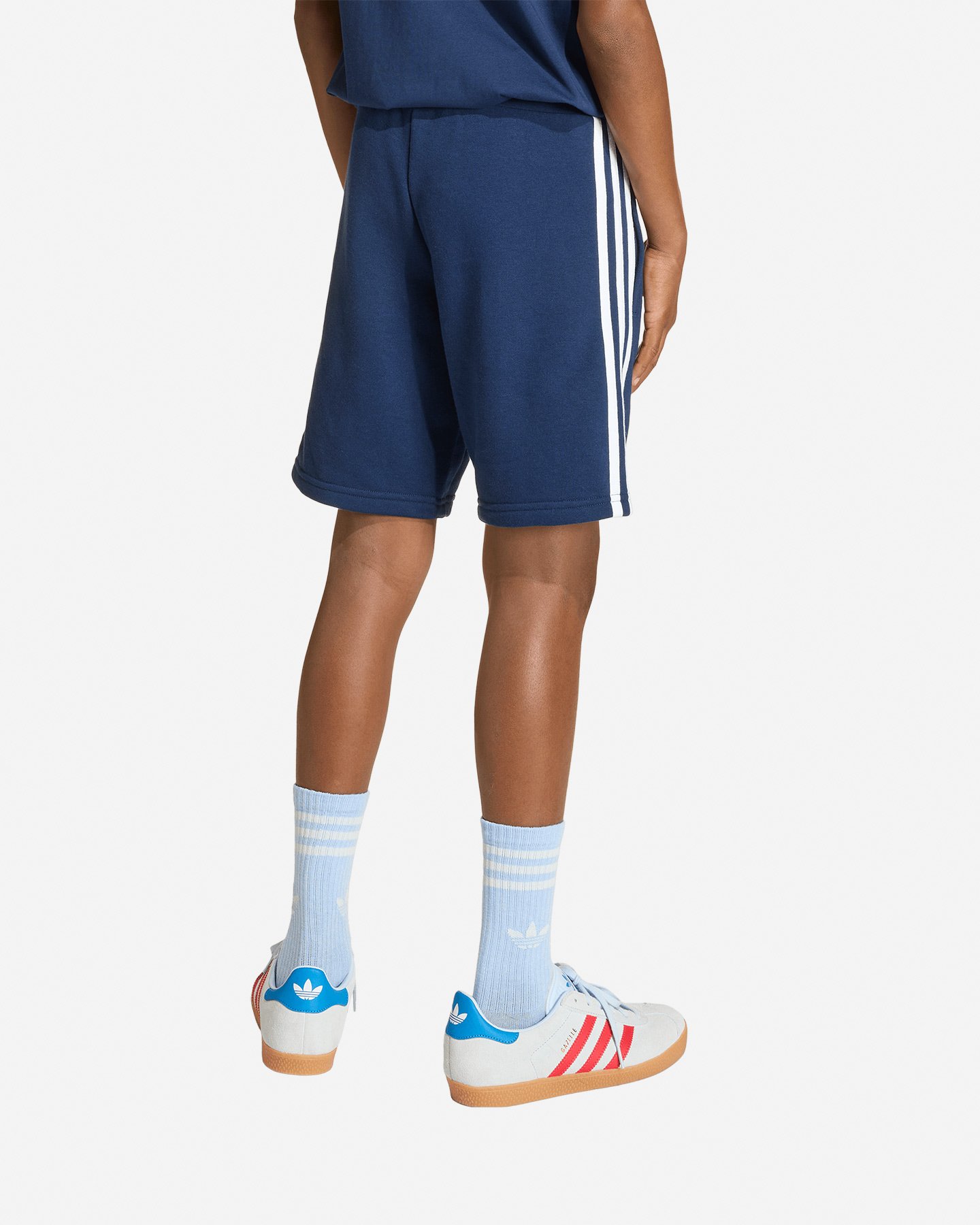 Pantaloncini ADIDAS 3STRIPES JR - Blu - 2 | Cisalfa Sport