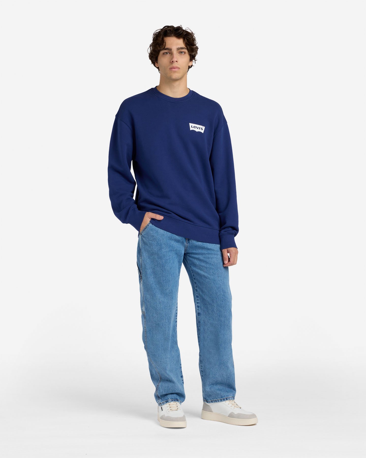 Felpa LEVI'S LOGO BATWING M - Blu - 4 | Cisalfa Sport