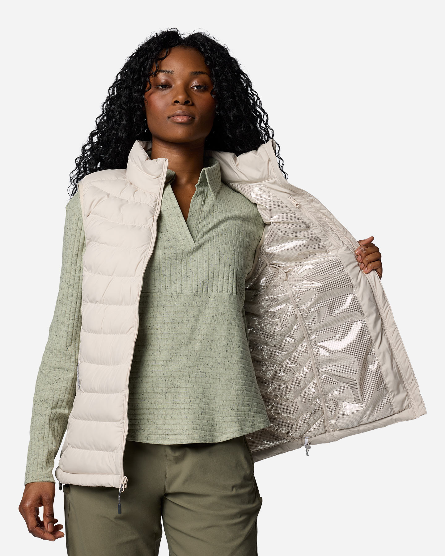 Gilet COLUMBIA POWDER LITE W - Grigio - 1 | Cisalfa Sport