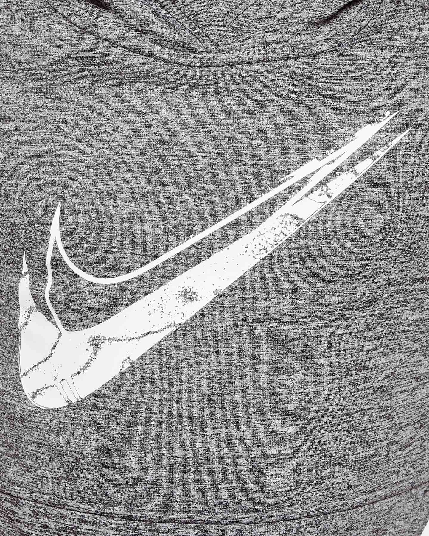 Felpa NIKE THERMA SMOKE JR - Nero - 5 | Cisalfa Sport