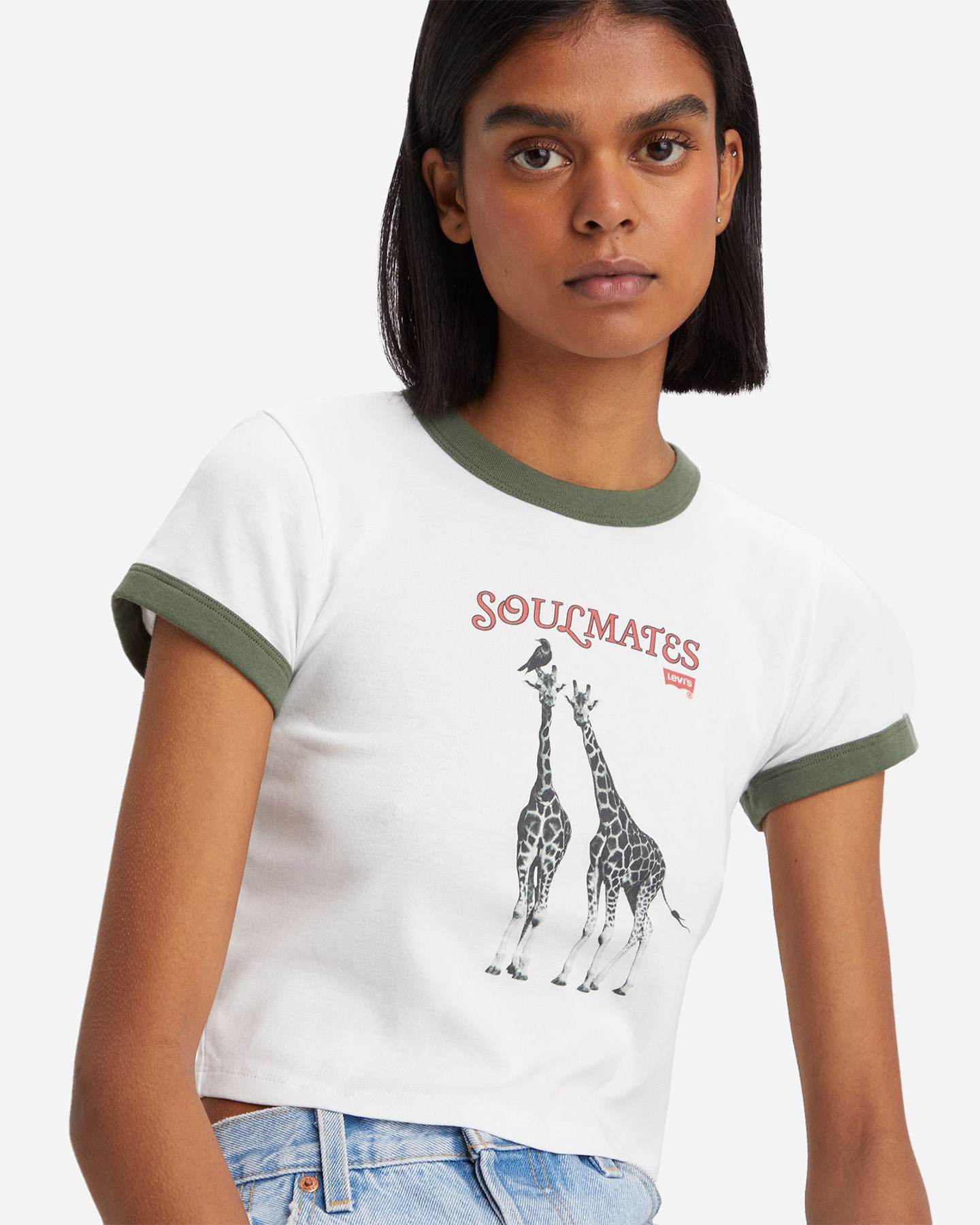 T-shirt LEVI'S CROP W - Bianco - 2 | Cisalfa Sport