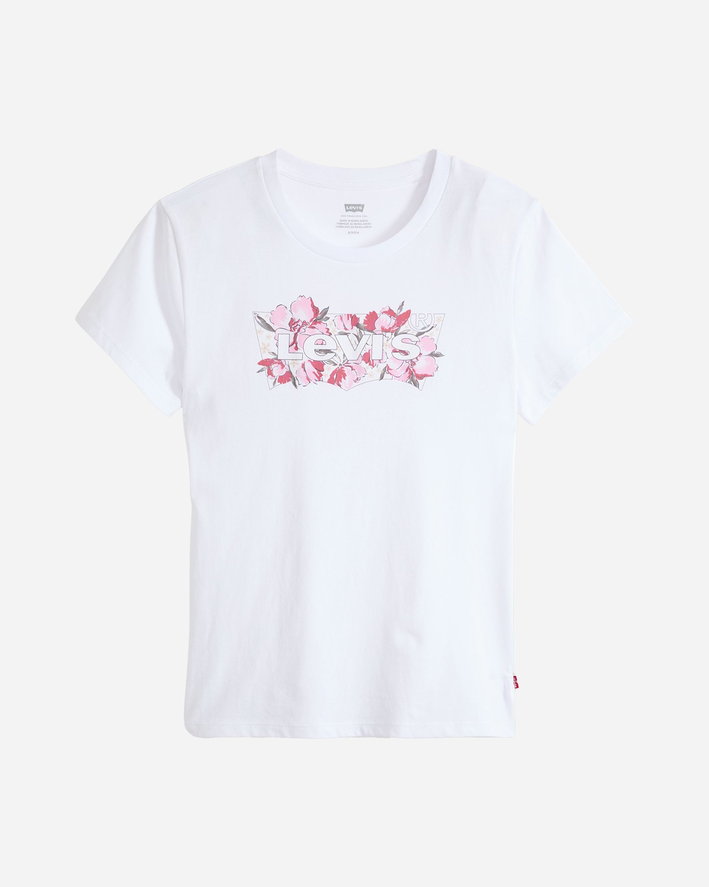 Levi's Logo Batwing Floral W - T-shirt - Donna - Bianco