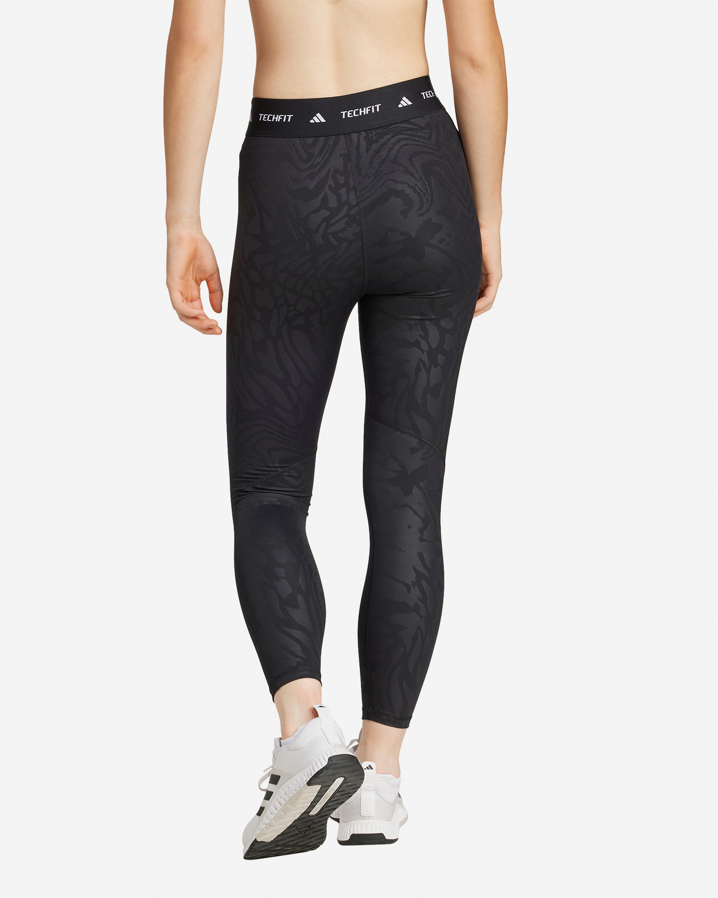 Leggings ADIDAS TECHFIT PRINT W - Nero - 2 | Cisalfa Sport