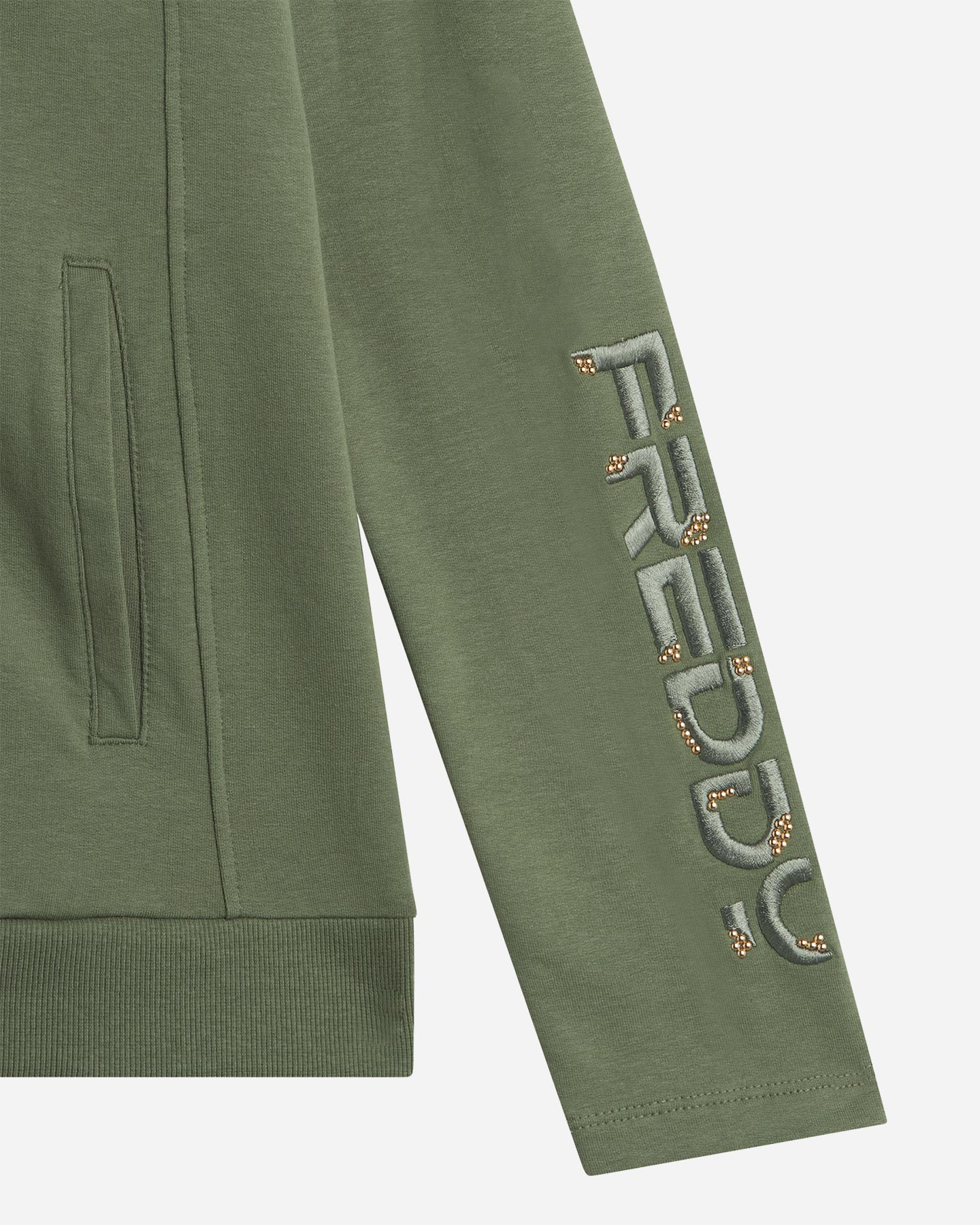 Felpa FREDDY LOGO EMBROIDERY W - Verde - 2 | Cisalfa Sport