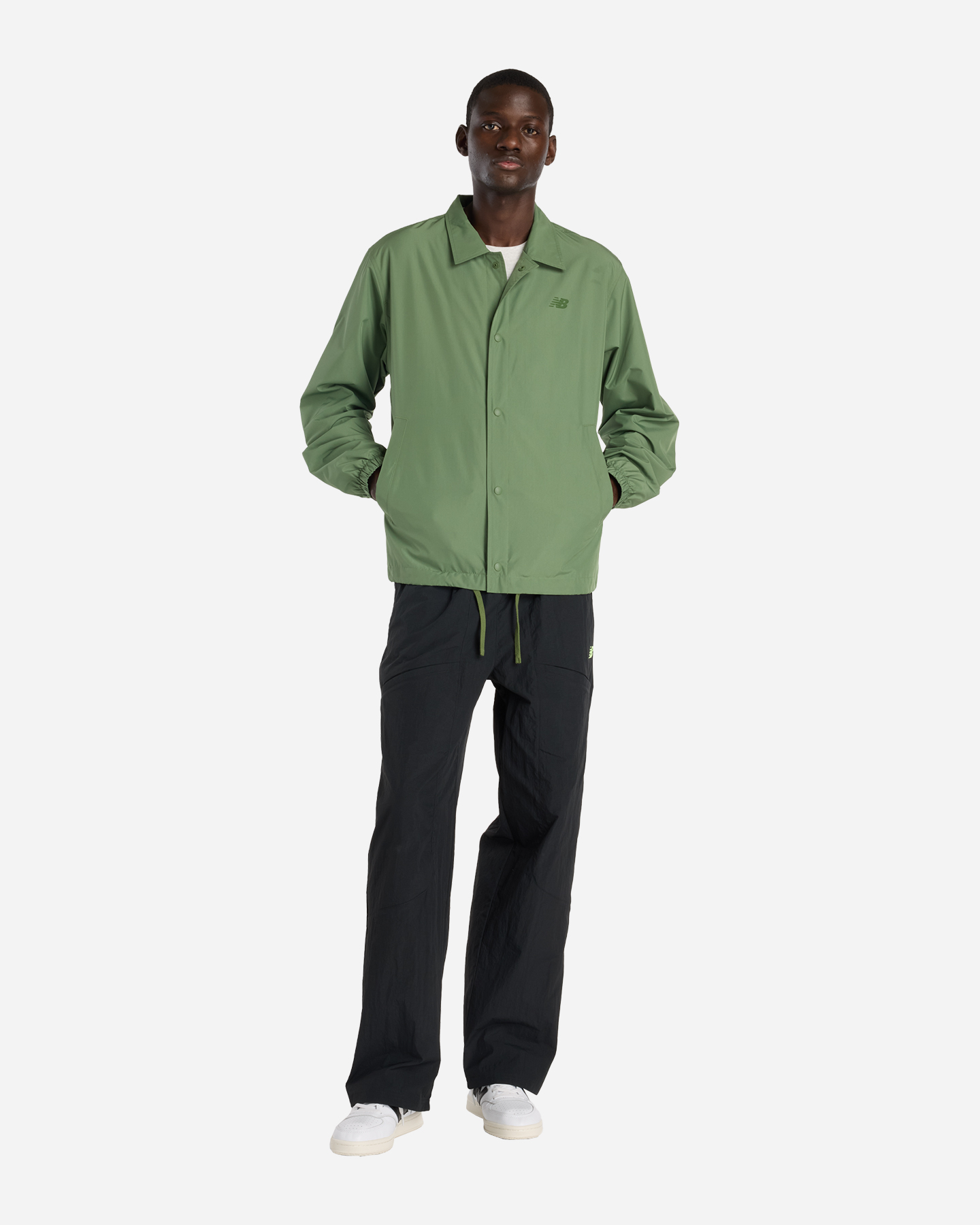 Felpa NEW BALANCE ESSENTIAL COACH M - Verde - 3 | Cisalfa Sport