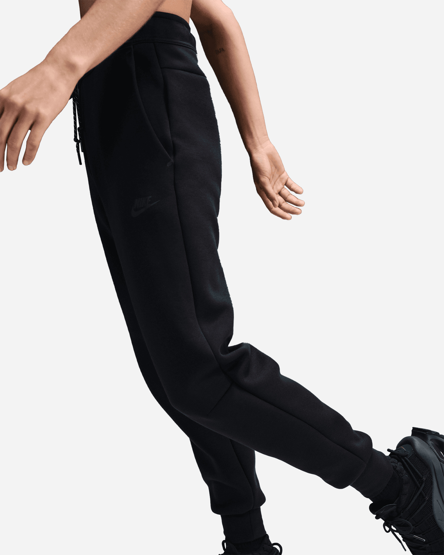 Pantalone NIKE TECH FLEECE W - Nero - 4 | Cisalfa Sport