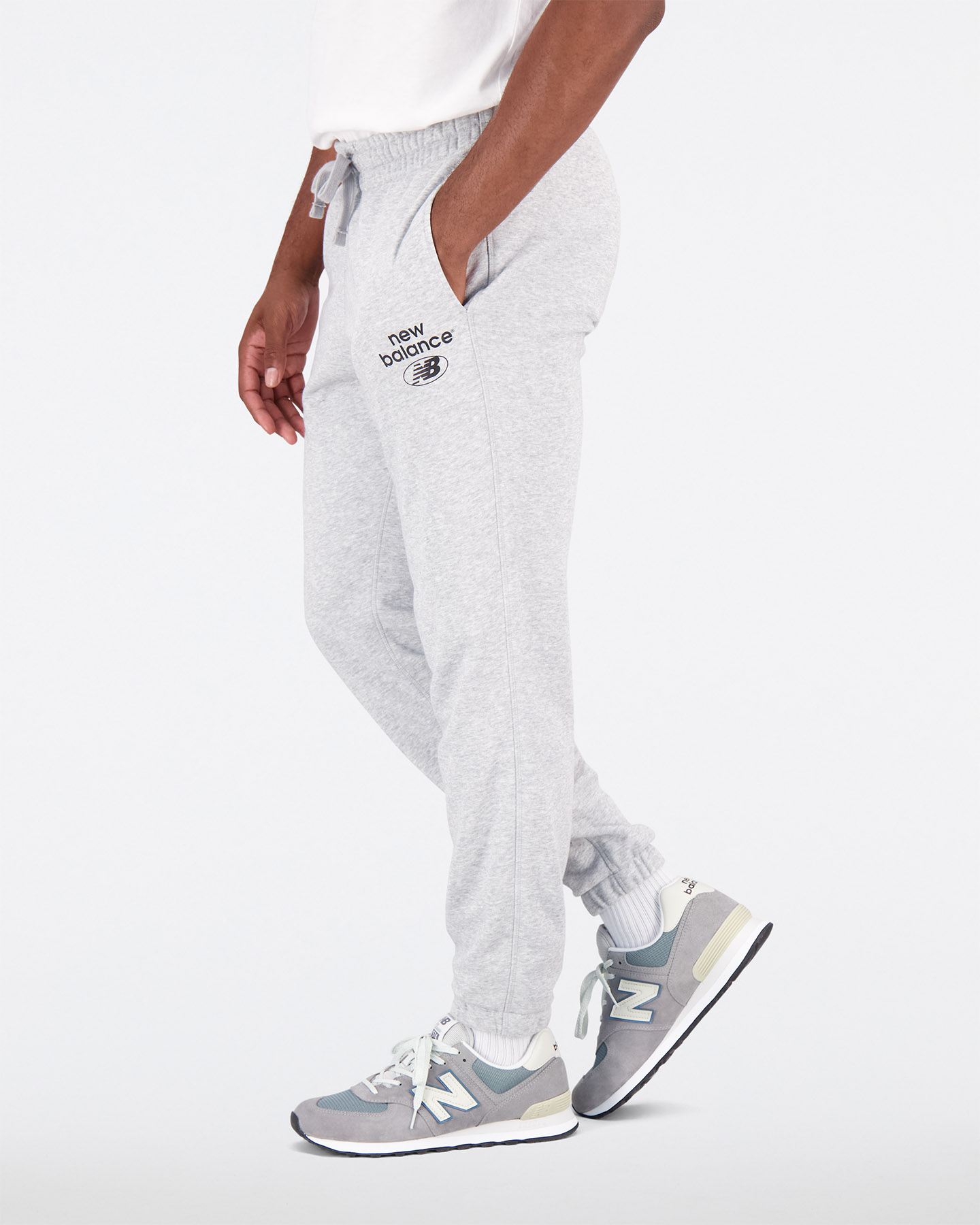 Pantalone NEW BALANCE ESSENTIAL REIMAG M - Grigio - 1 | Cisalfa Sport