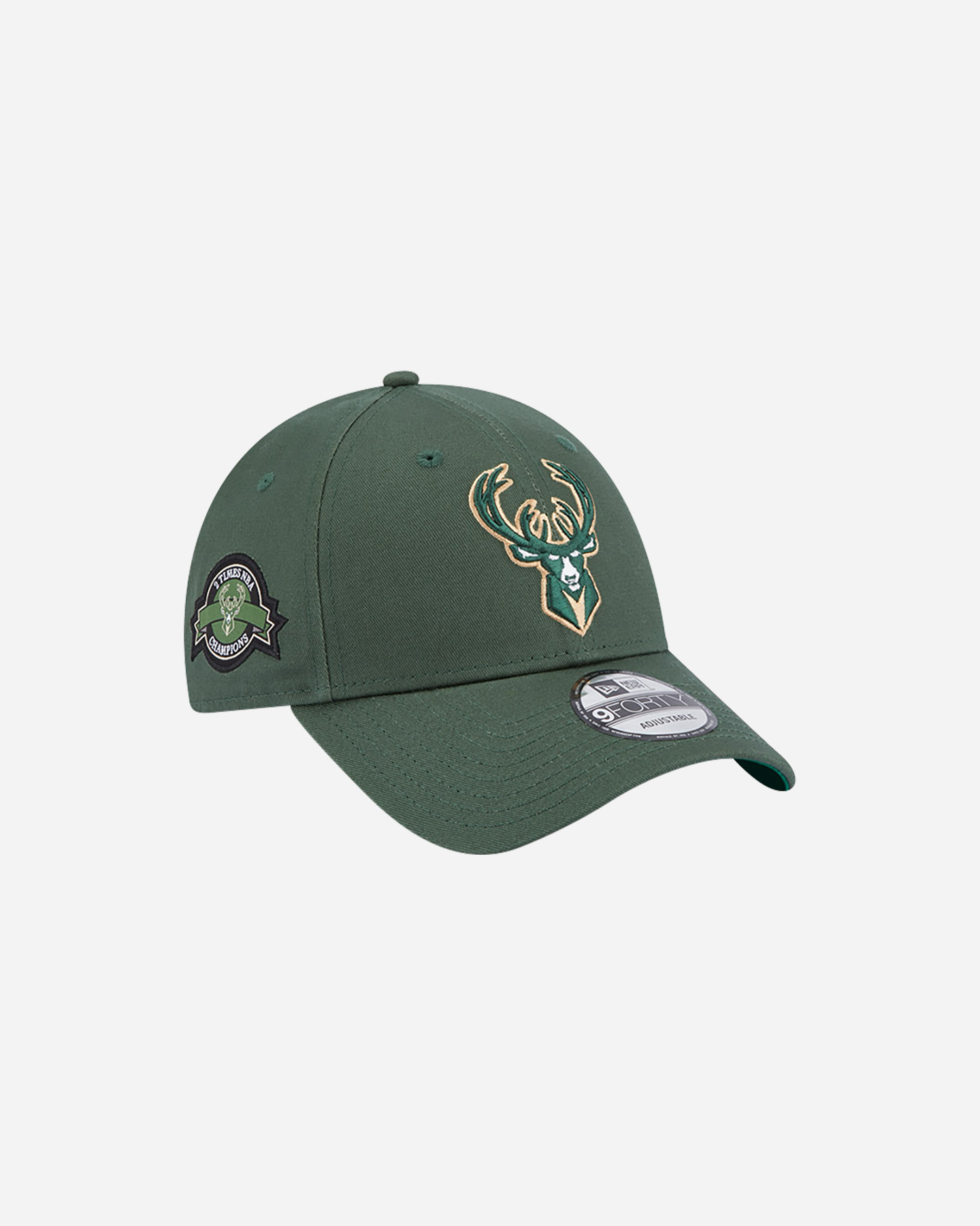 Cappellino NEW ERA 9FORTY TEAM SIDE PATCH MILWAUKEE BUCKS  - Verde - 2 | Cisalfa Sport
