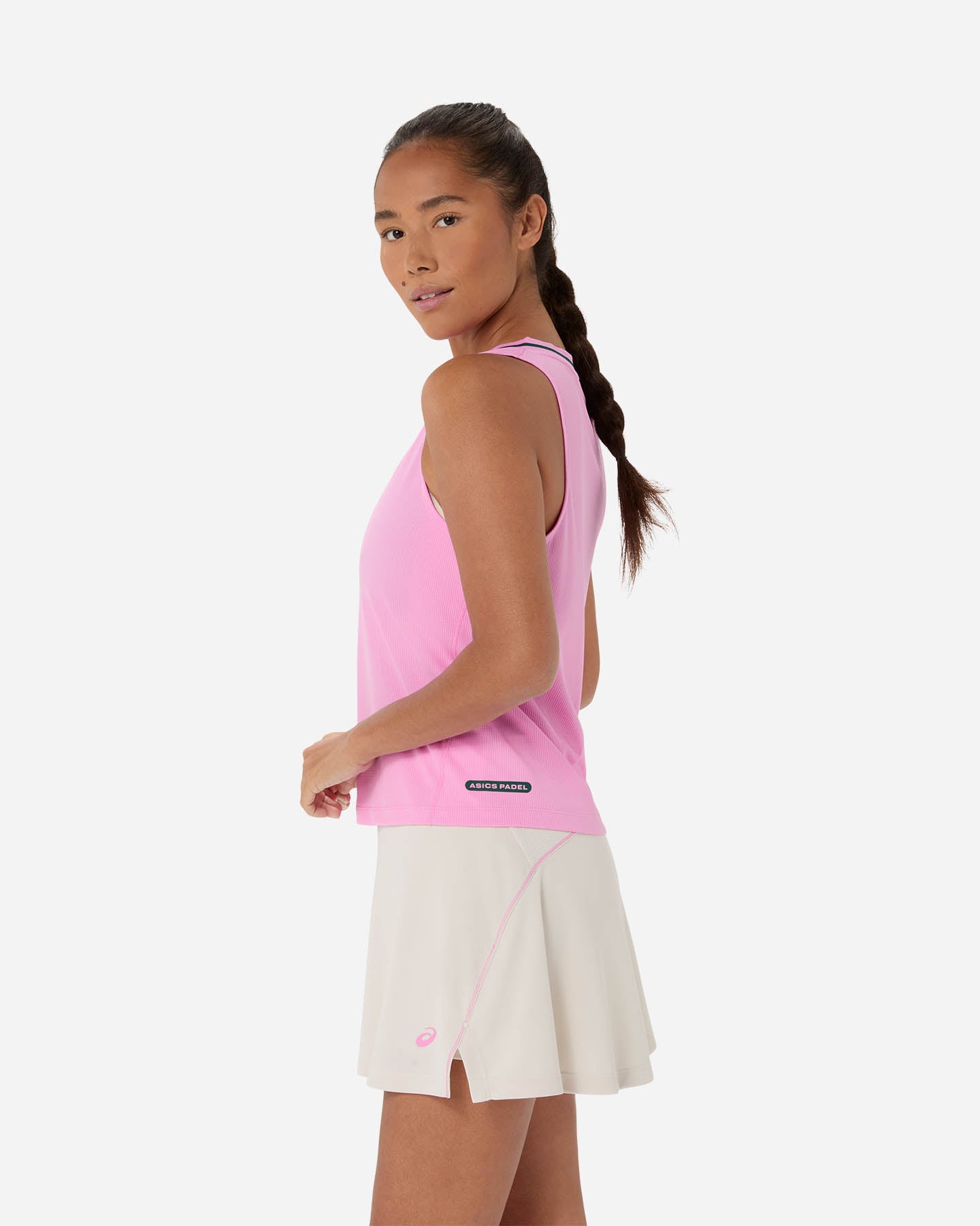 T-shirt tennis ASICS PADEL COURT W - Rosa - 2 | Cisalfa Sport
