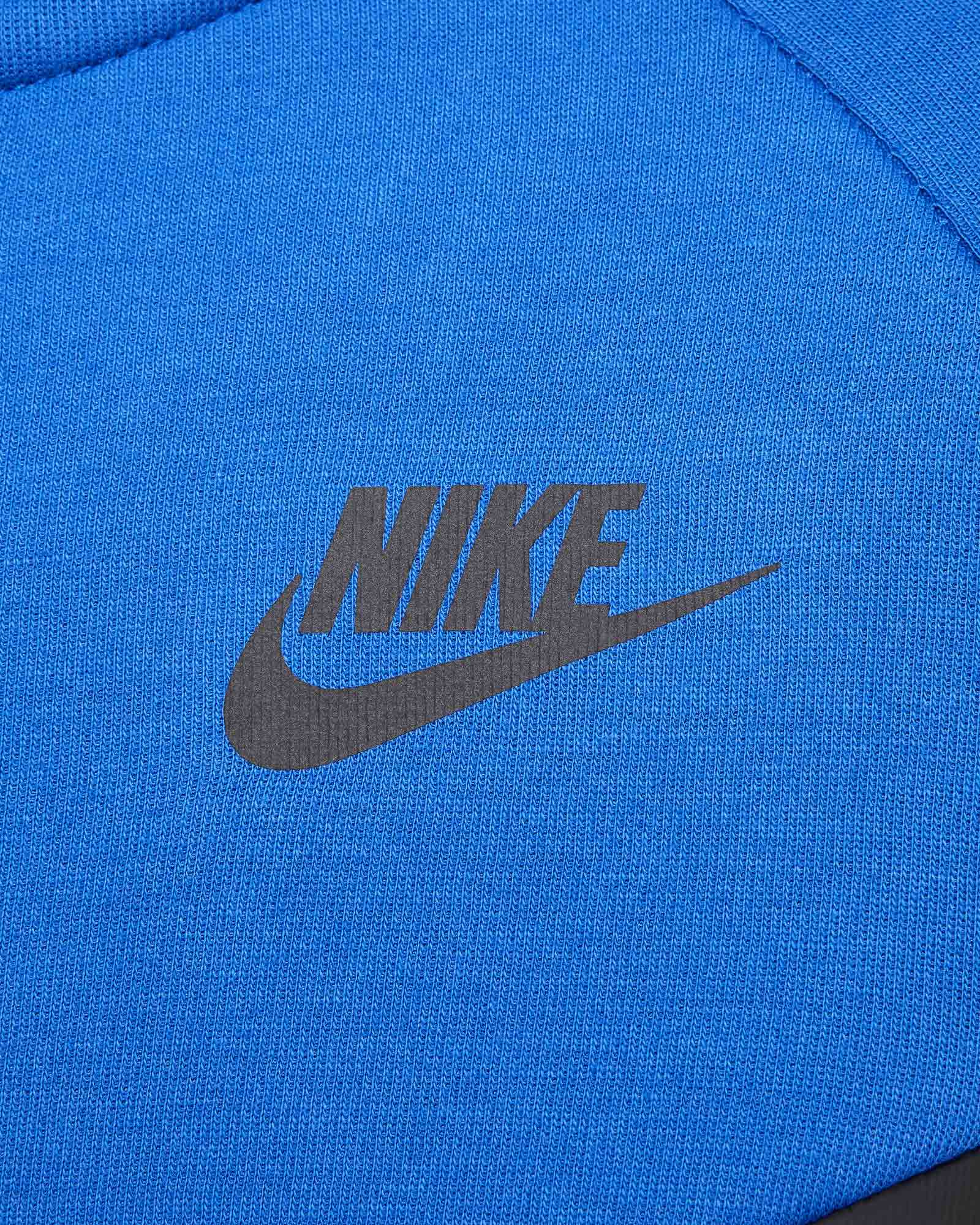 Felpa NIKE TECH FLEECE JR - Blu - 3 | Cisalfa Sport