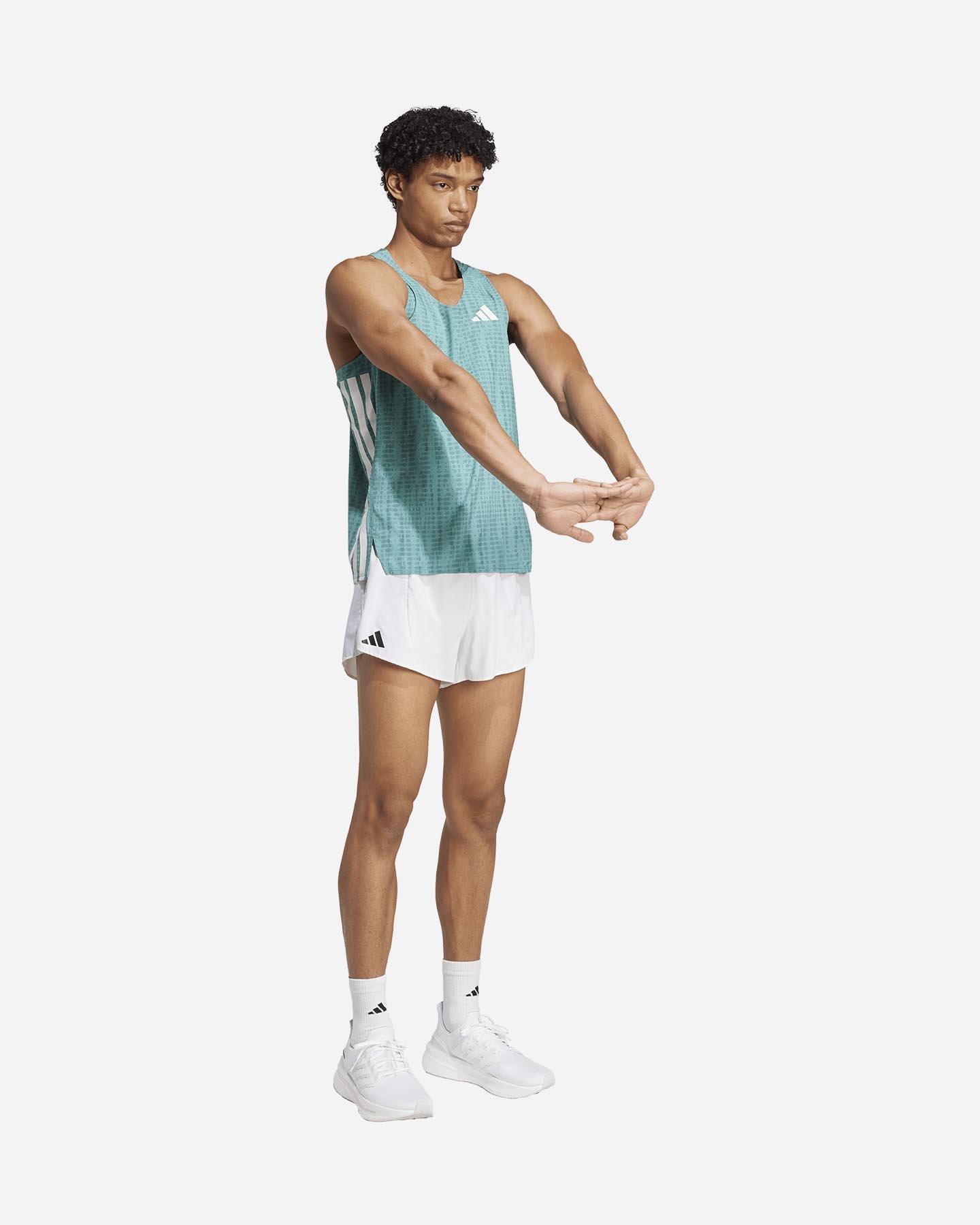 Canotta running ADIDAS ADIZERO M - Verde - 3 | Cisalfa Sport