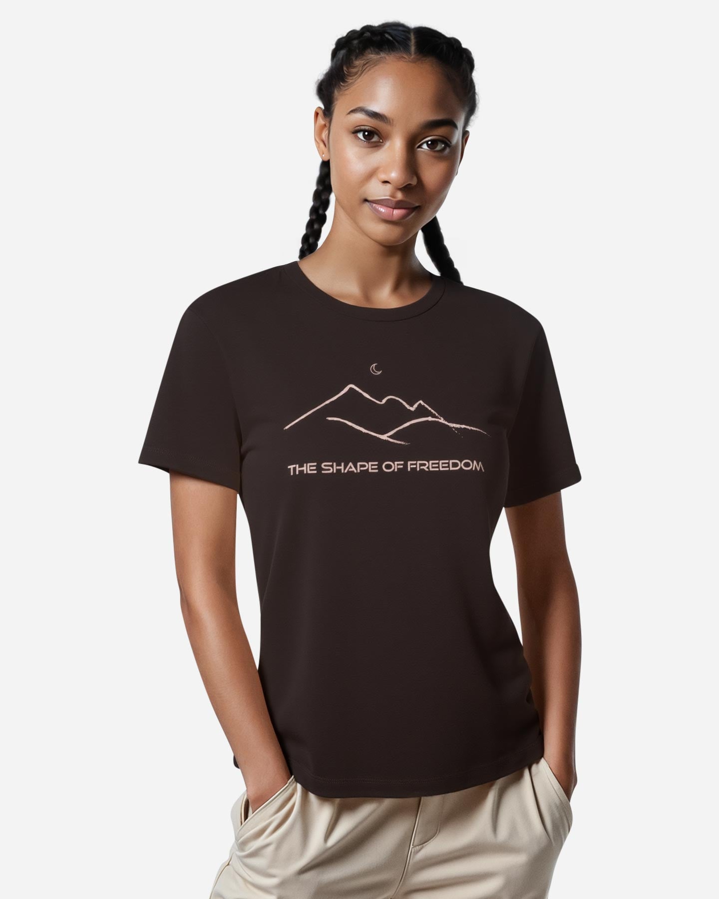 T-shirt 8848 MOUNTAIN ESSENTIAL W - Marrone - 3 | Cisalfa Sport