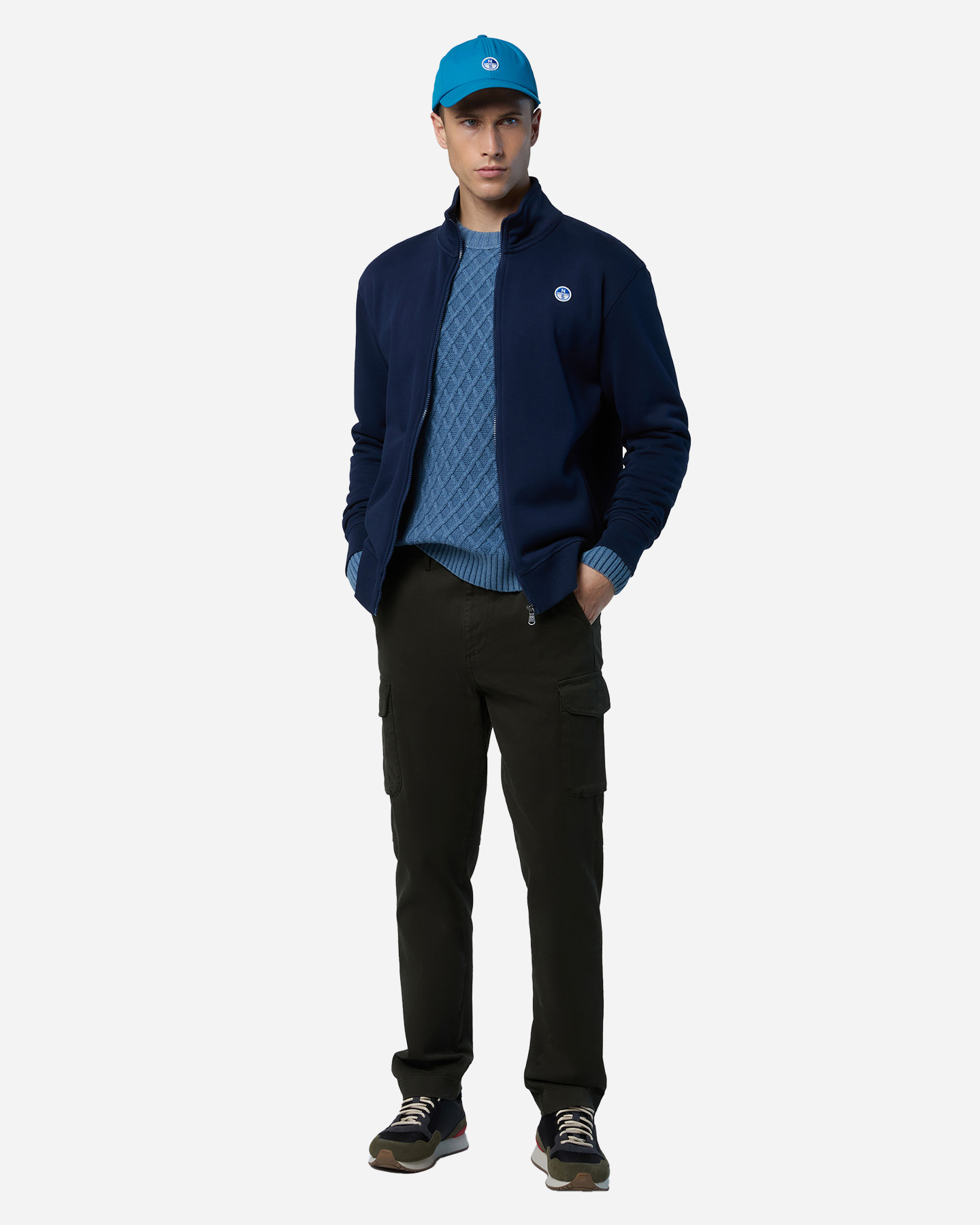 Felpa NORTH SAILS SMALL PATCH M - Blu Navy - 3 | Cisalfa Sport