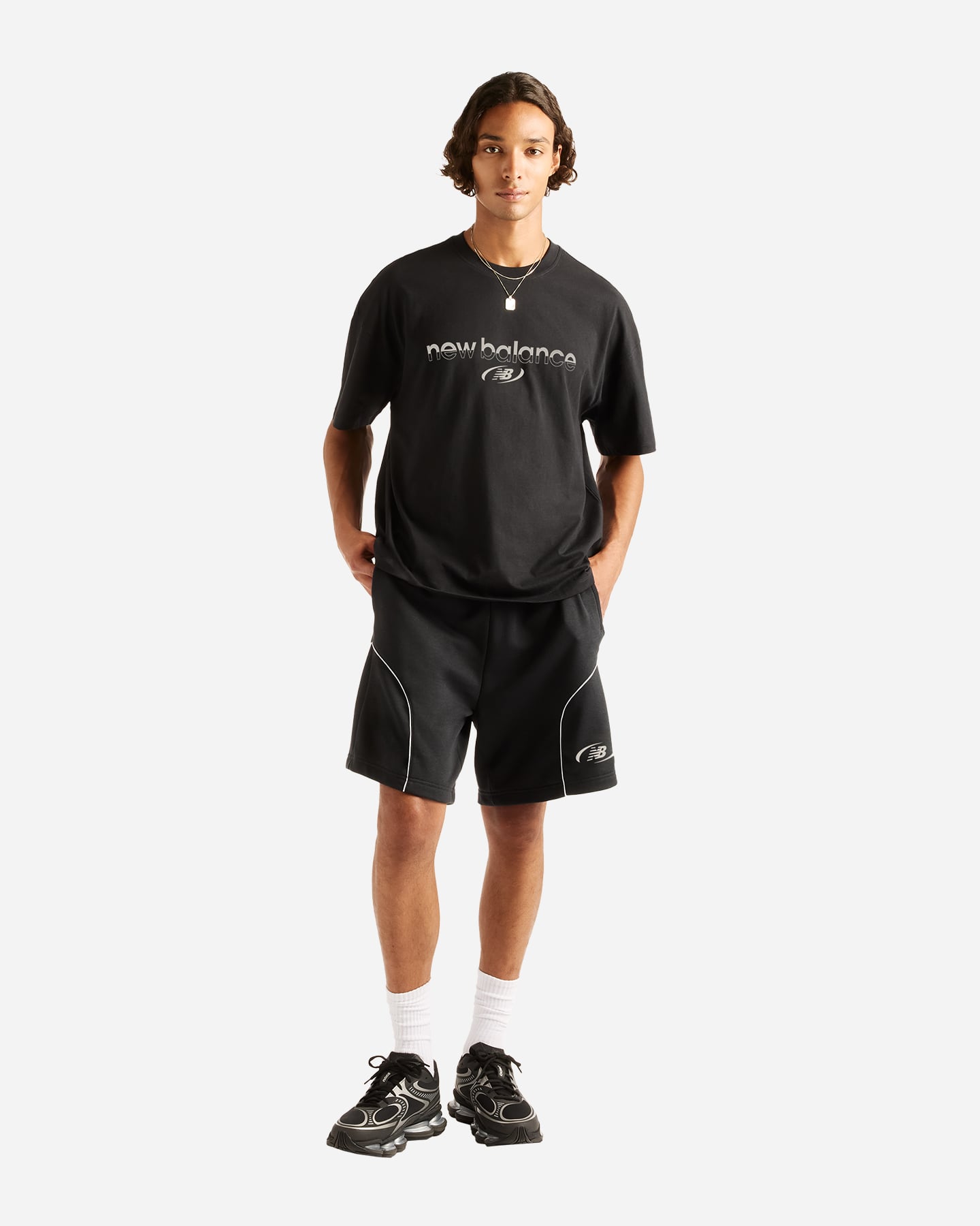 T-shirt NEW BALANCE TRACKSIDE M - Nero - 2 | Cisalfa Sport