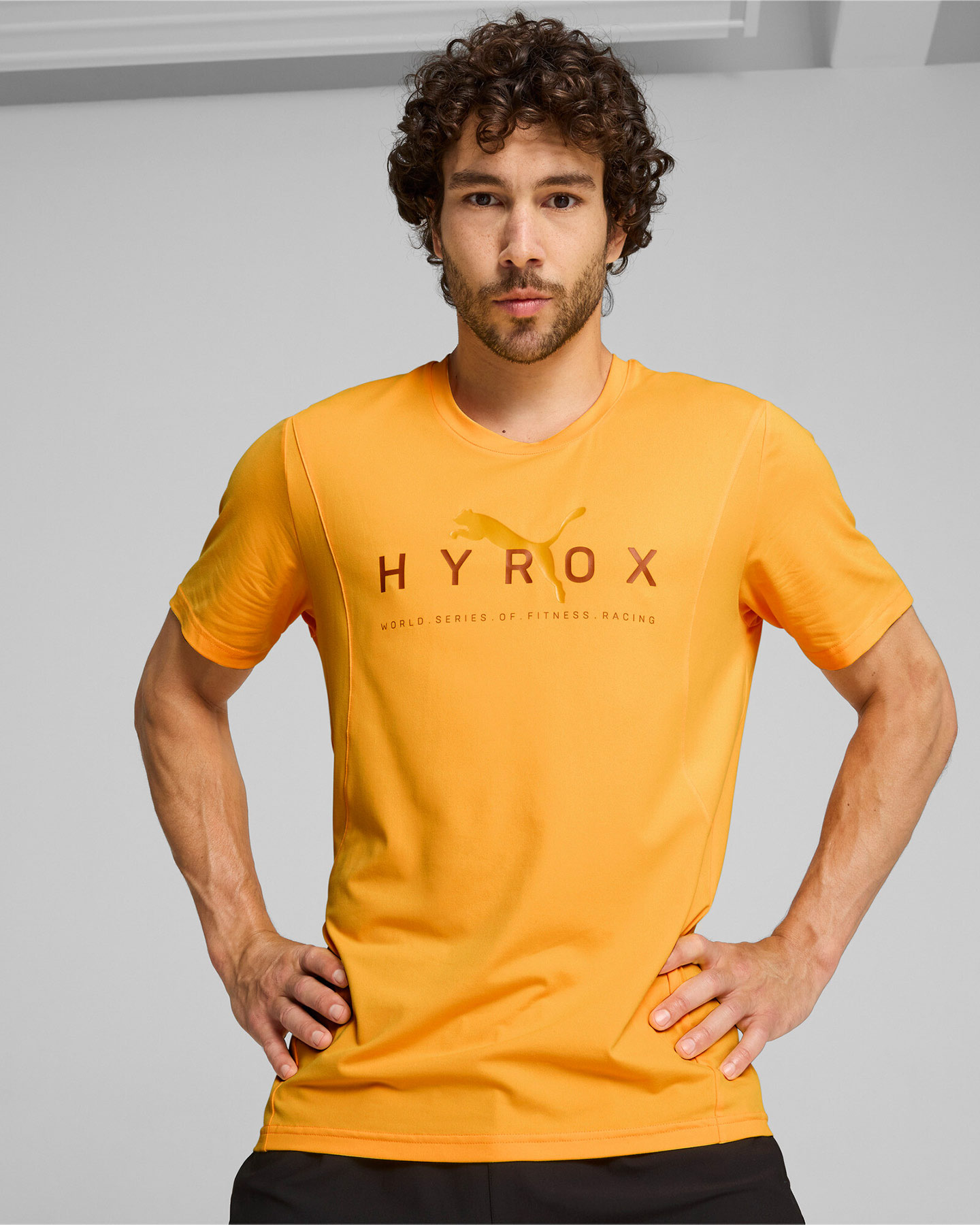 T-shirt training PUMA HYROX ALWAYS ON CLOUDSPUN M - Giallo - 2 | Cisalfa Sport