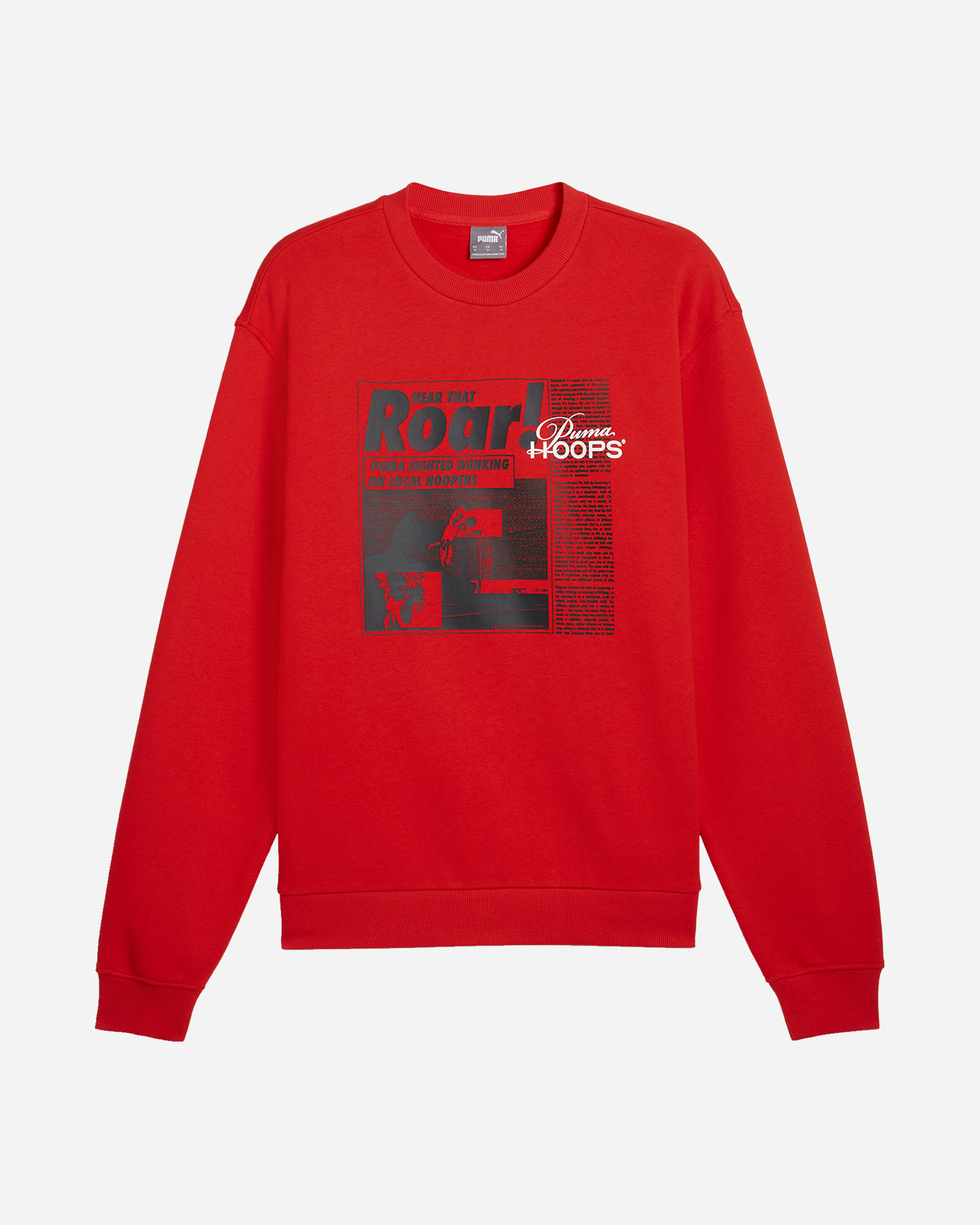 Felpa PUMA CREW MEDIA DAY GFX M - Rosso - 0 | Cisalfa Sport