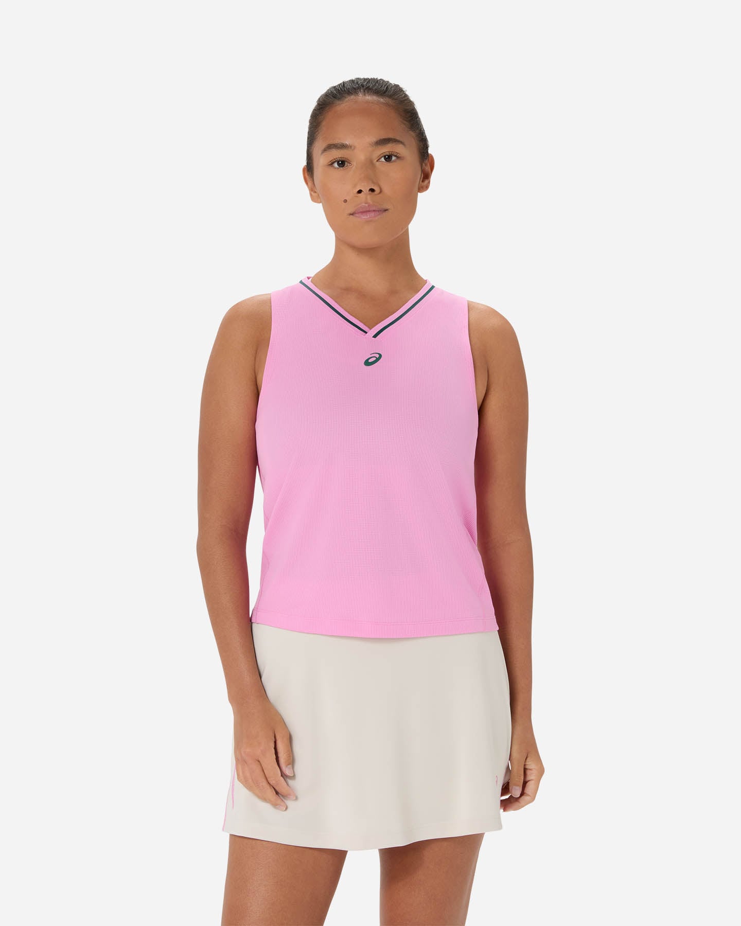Asics Padel Court W - T-shirt Tennis - Donna - Rosa
