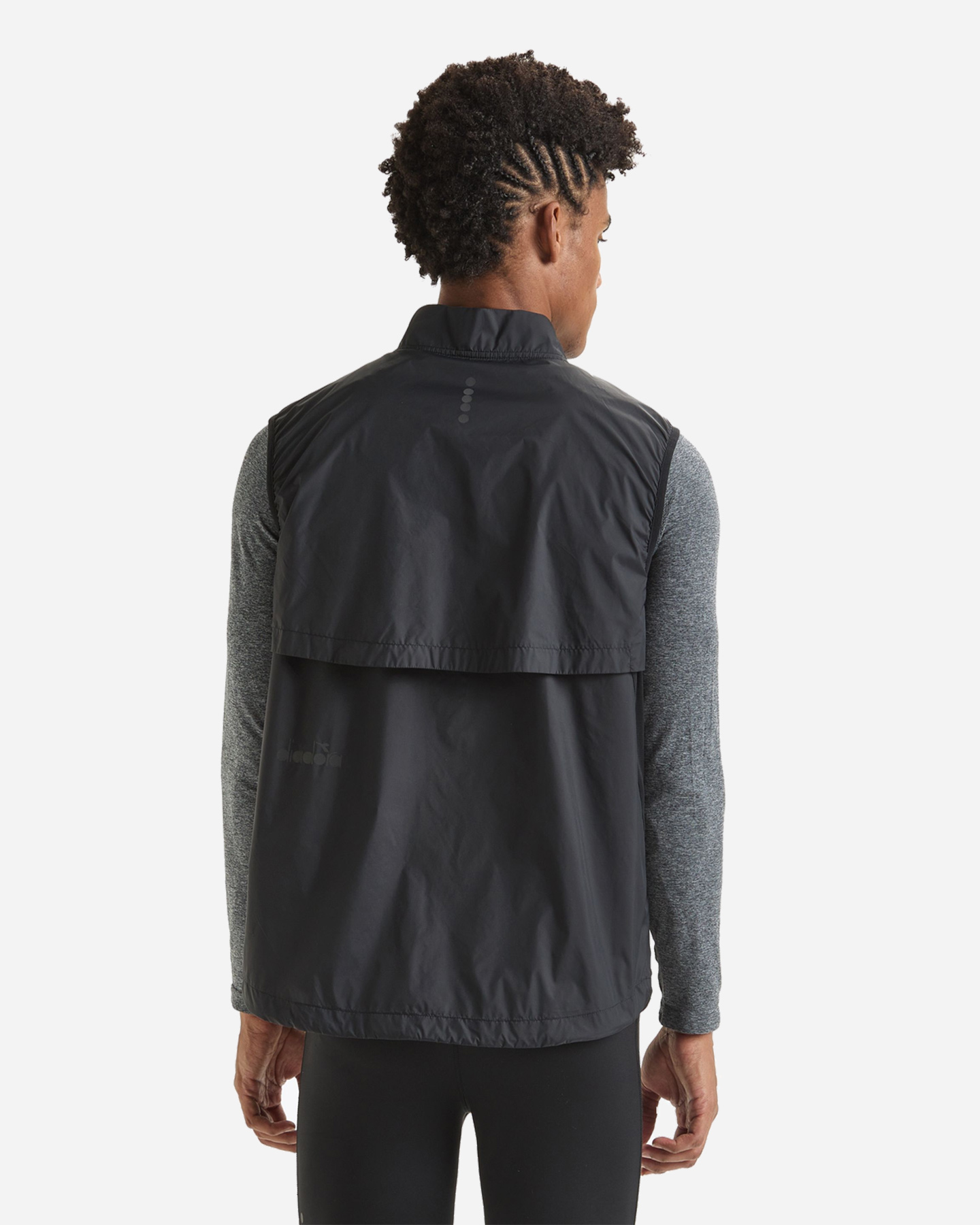 Giacca running DIADORA PACKABLE M - Nero - 2 | Cisalfa Sport