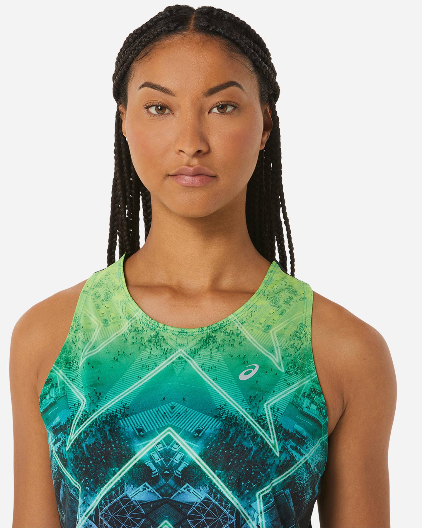 Canotta running ASICS MARATHON TANK W - Verde - 3 | Cisalfa Sport
