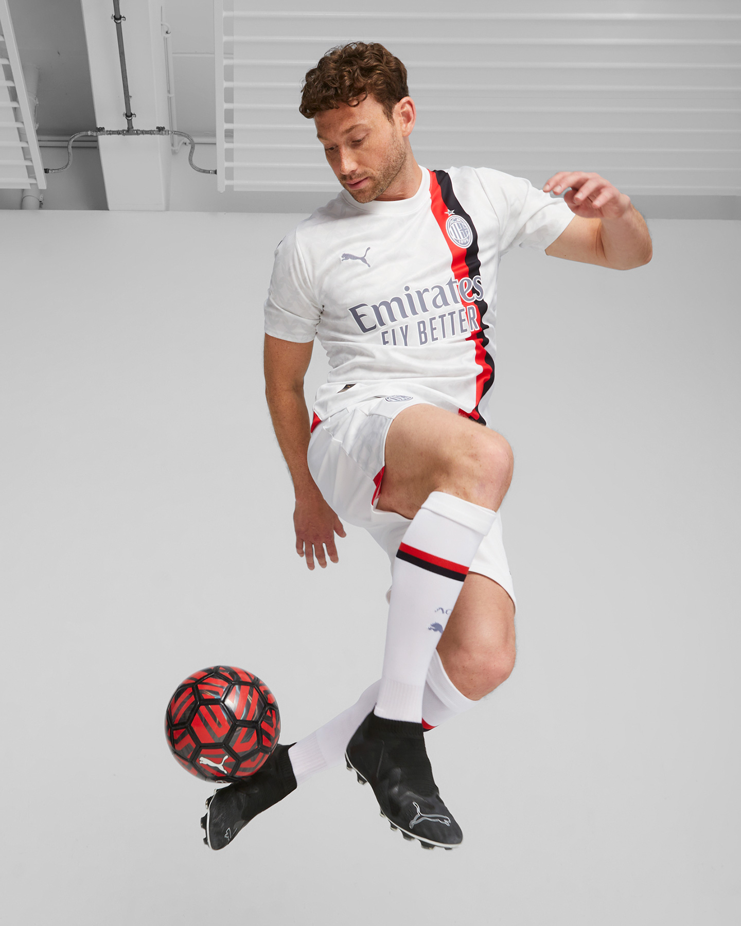 Pantaloncini calcio ufficiali PUMA MILAN AWAY 23-24 M - Bianco - 5 | Cisalfa Sport