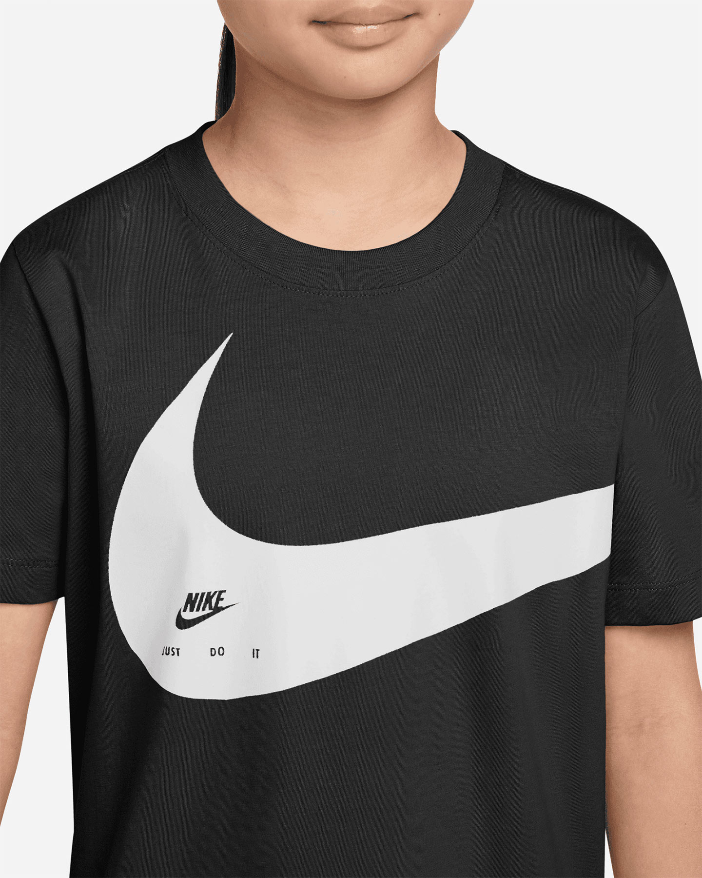 T-shirt NIKE BIG SWOOSH JR - Nero - 2 | Cisalfa Sport