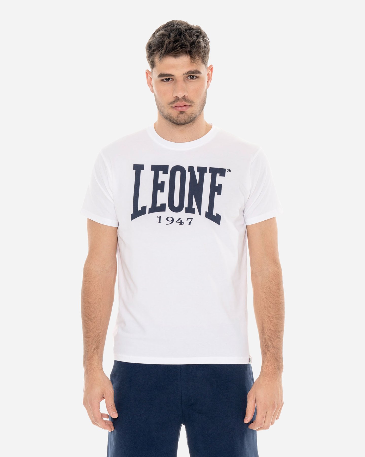 Leone Big Logo M - T-shirt - Uomo - Bianco