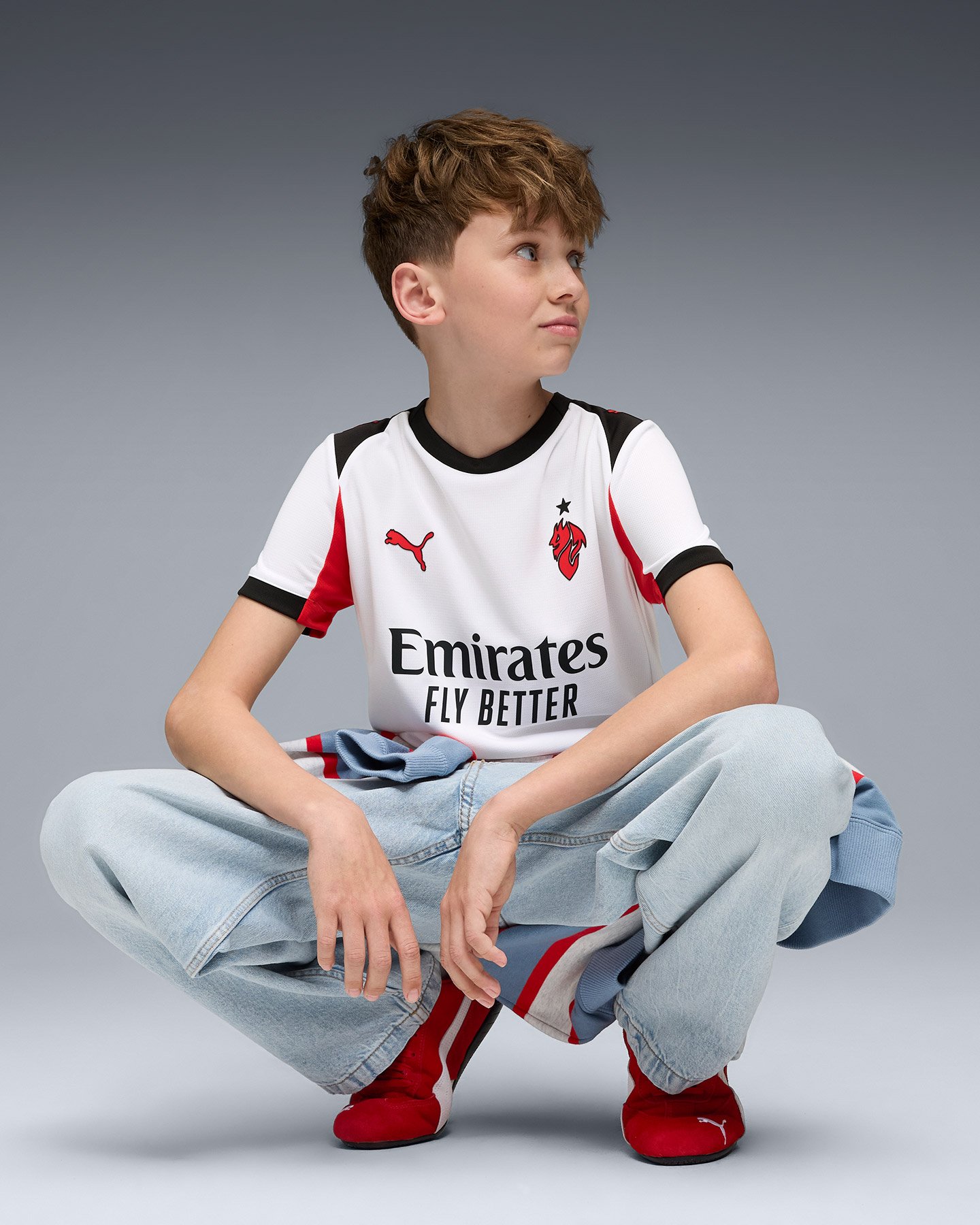 Maglia calcio ufficiale PUMA MILAN AWAY 25-26 JR - Color mix - 5 | Cisalfa Sport