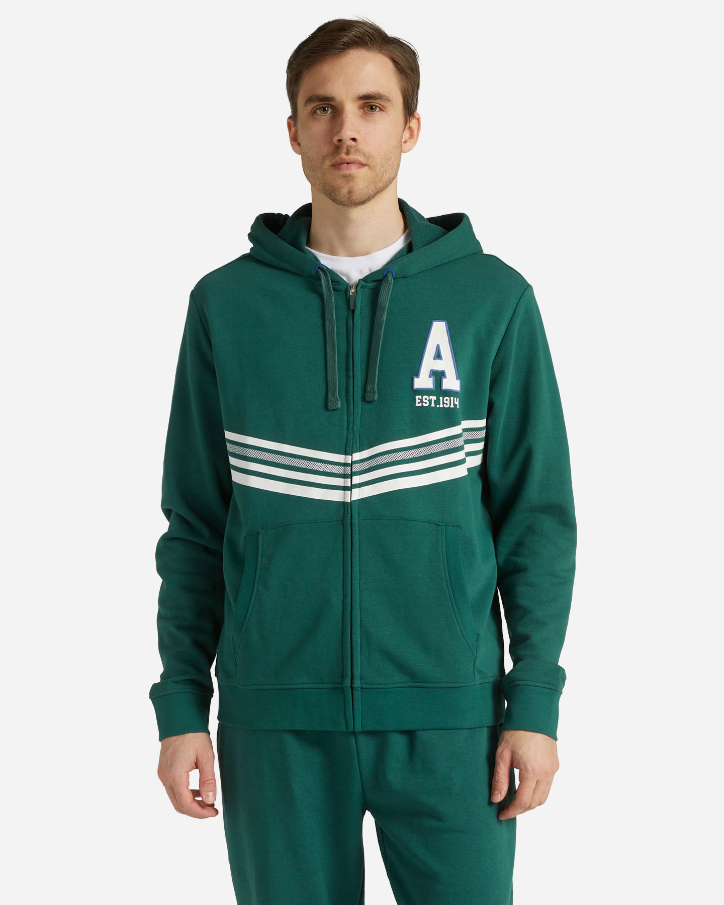 Felpa ADMIRAL VARSITY M - Verde - 0 | Cisalfa Sport