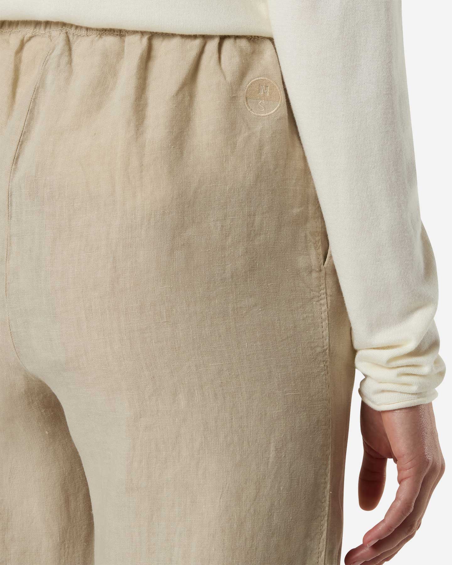 Pantalone NORTH SAILS WIDE LEG W - Beige - 4 | Cisalfa Sport