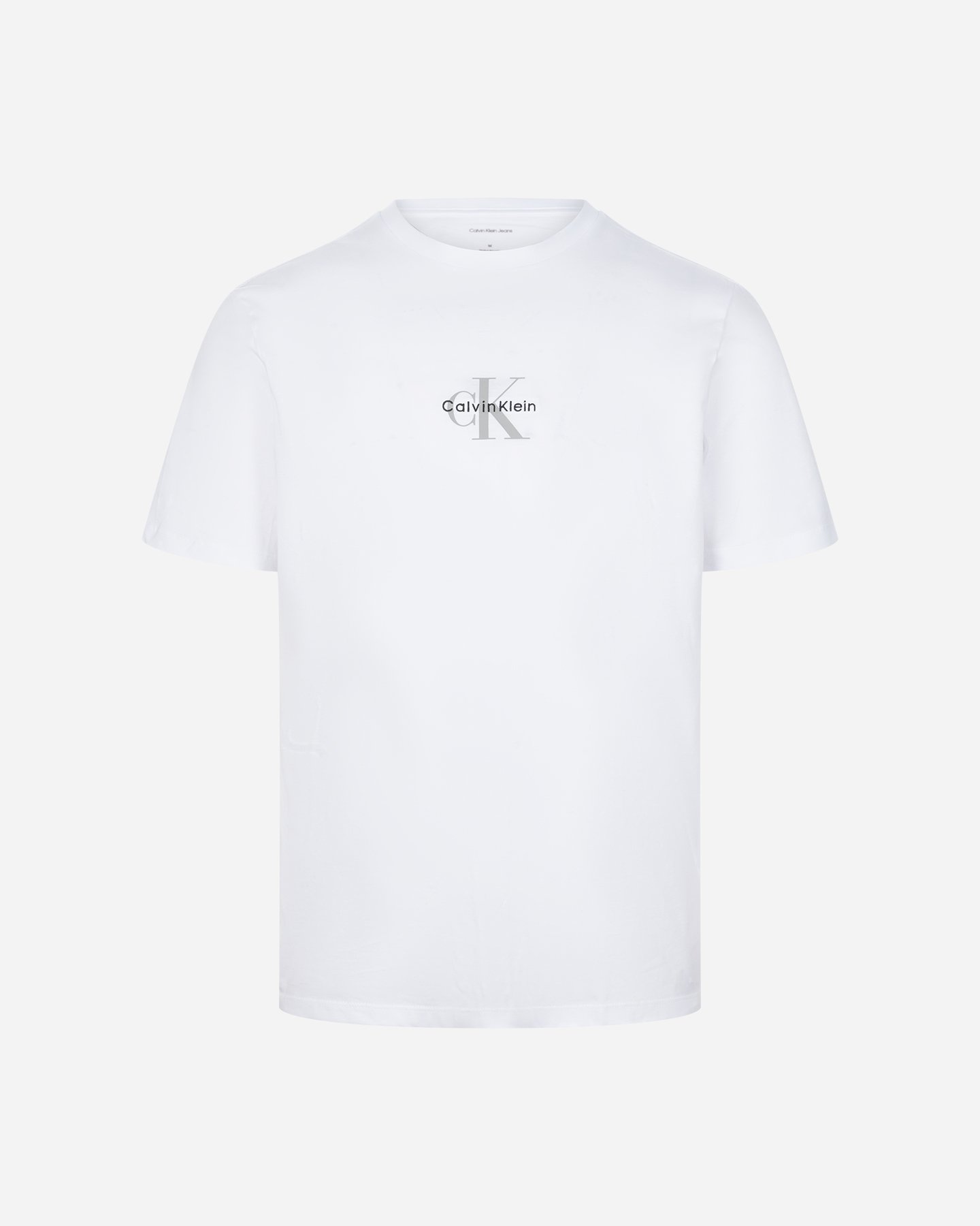 T-shirt CALVIN KLEIN JEANS MICRO MONOLOGO M - Bianco - 0 | Cisalfa Sport