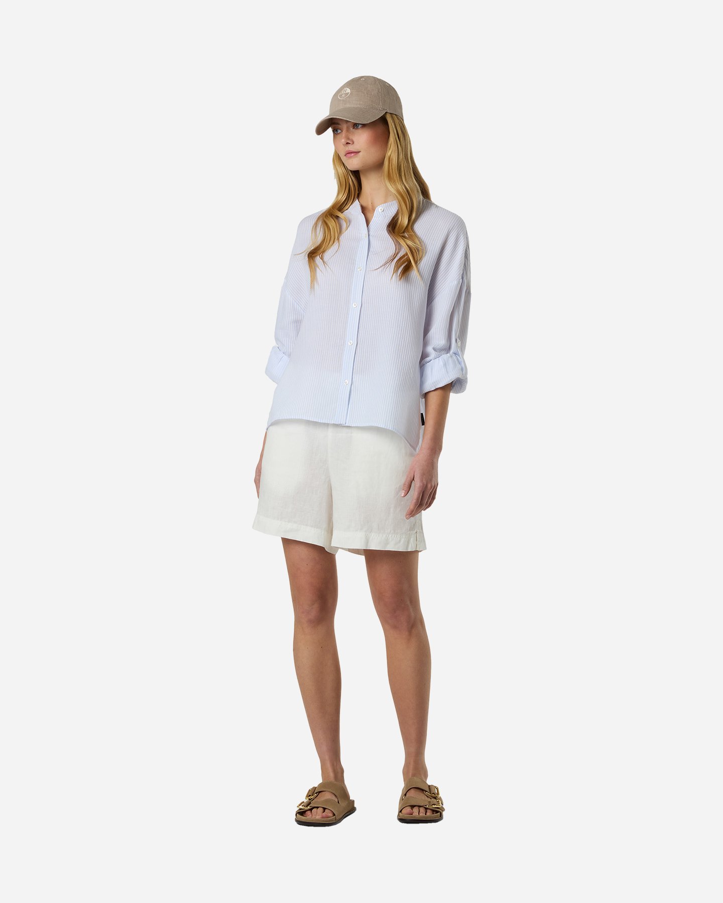 Camicia NORTH SAILS STRIPE W - Bianco - 3 | Cisalfa Sport