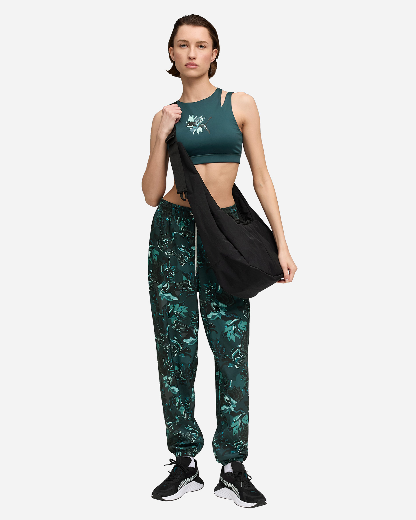 Pantalone training PUMA CONCEPT PRINTED W - Verde - 4 | Cisalfa Sport