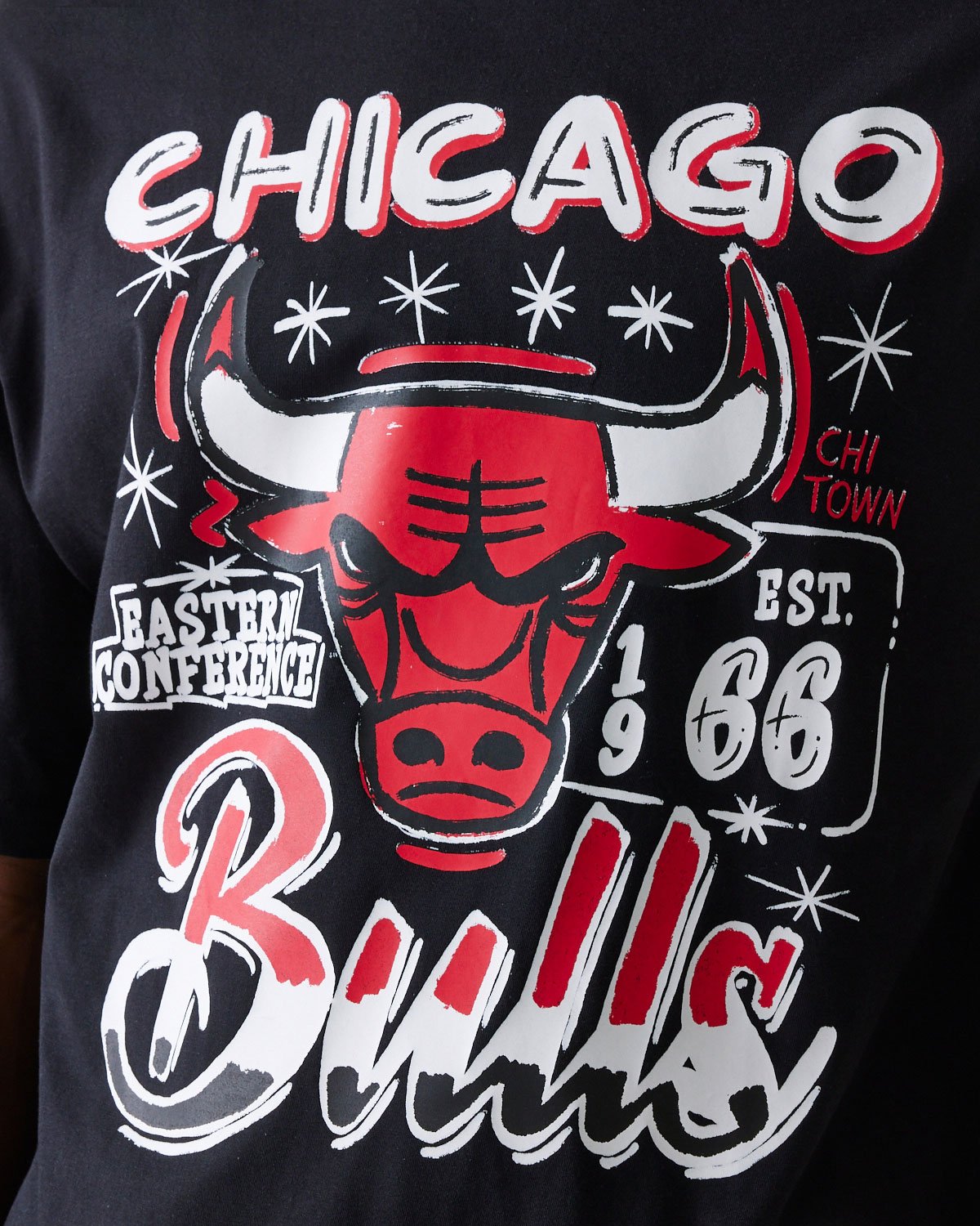 Maglia basket NEW ERA GRAPHIC CHICAGO BULLS M - Nero - 4 | Cisalfa Sport