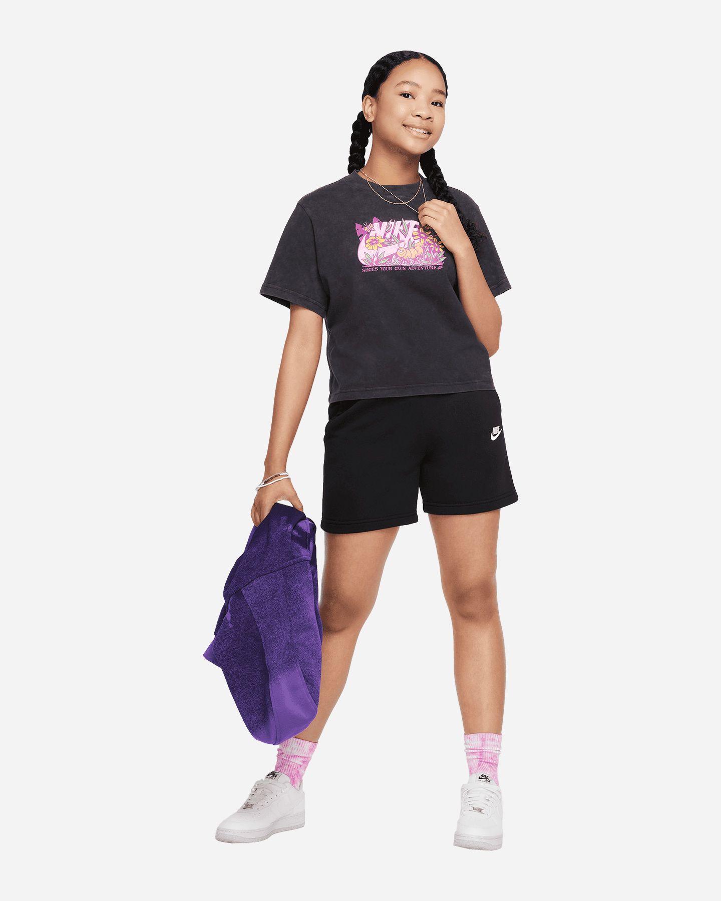 Pantaloncini NIKE SMALL LOGO JR - Nero - 3 | Cisalfa Sport