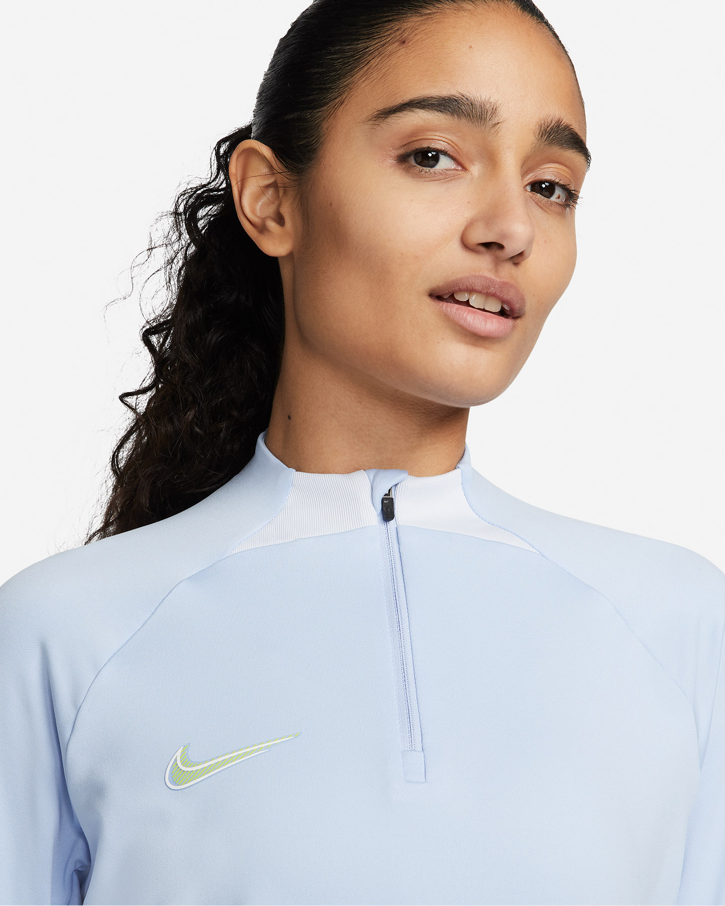 Maglia calcio NIKE DRI FIT STRIKE DRIL KPZ W - Azzurro - 2 | Cisalfa Sport