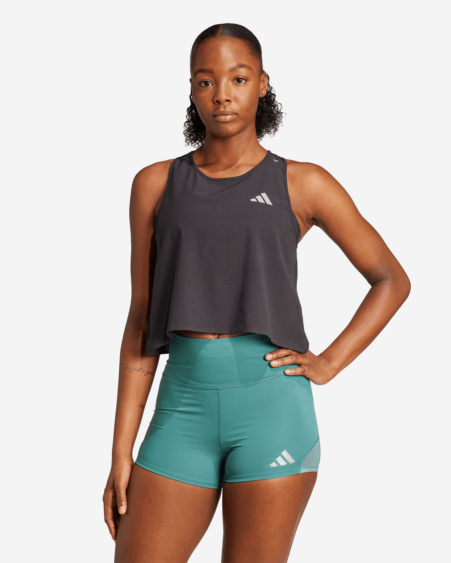 Canotta running ADIDAS ADI365 CROP W - Nero - 1 | Cisalfa Sport