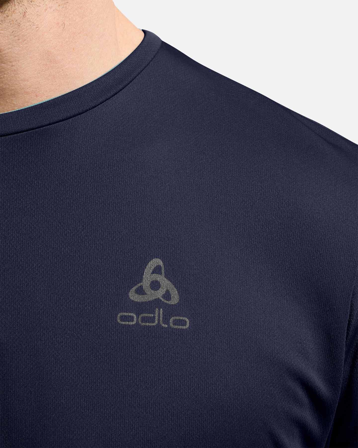 T-shirt ODLO ESSENTIAL FLYER M - Blu Navy - 5 | Cisalfa Sport