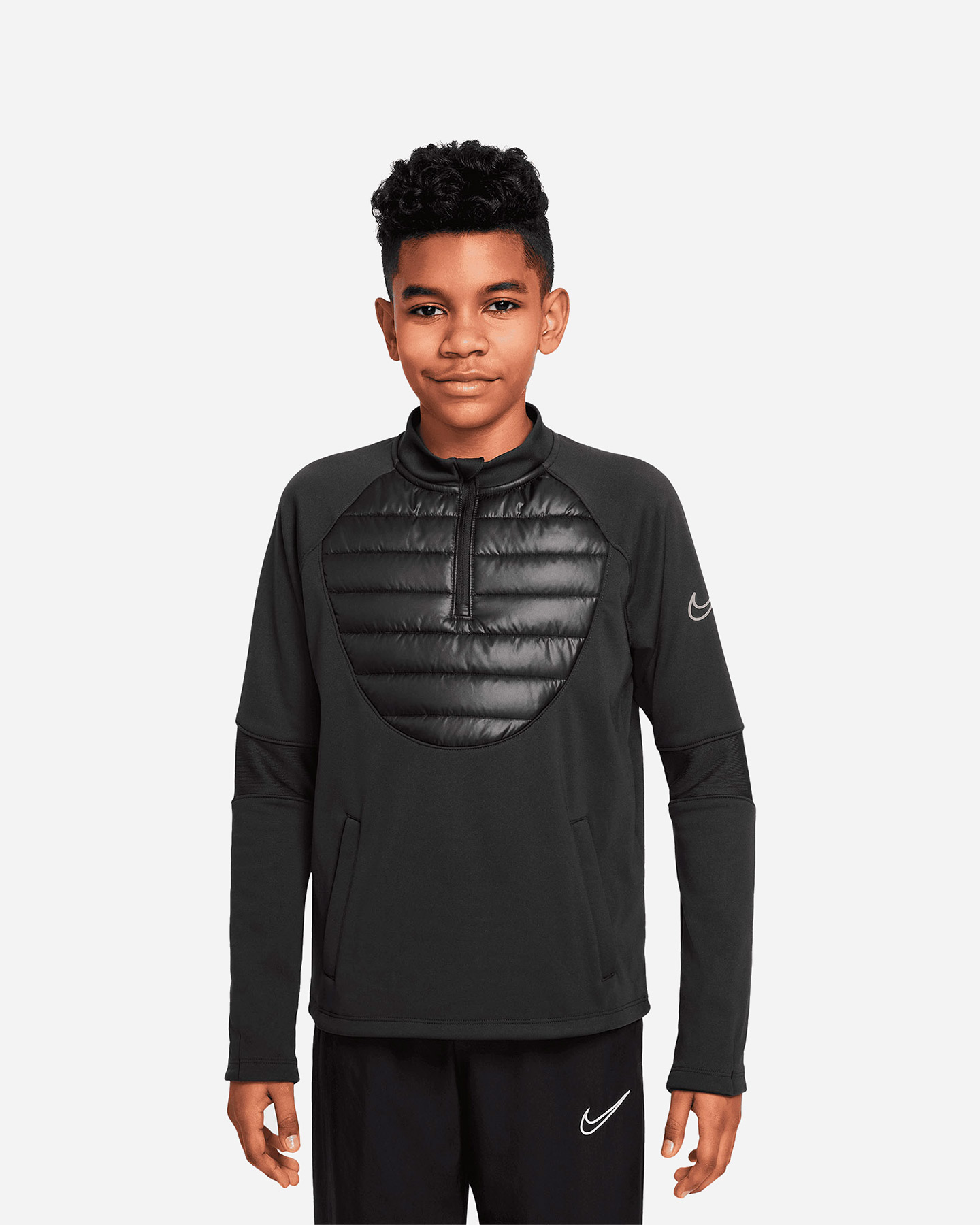 Maglia calcio NIKE THERMA ACADEMY JR - Nero - 0 | Cisalfa Sport