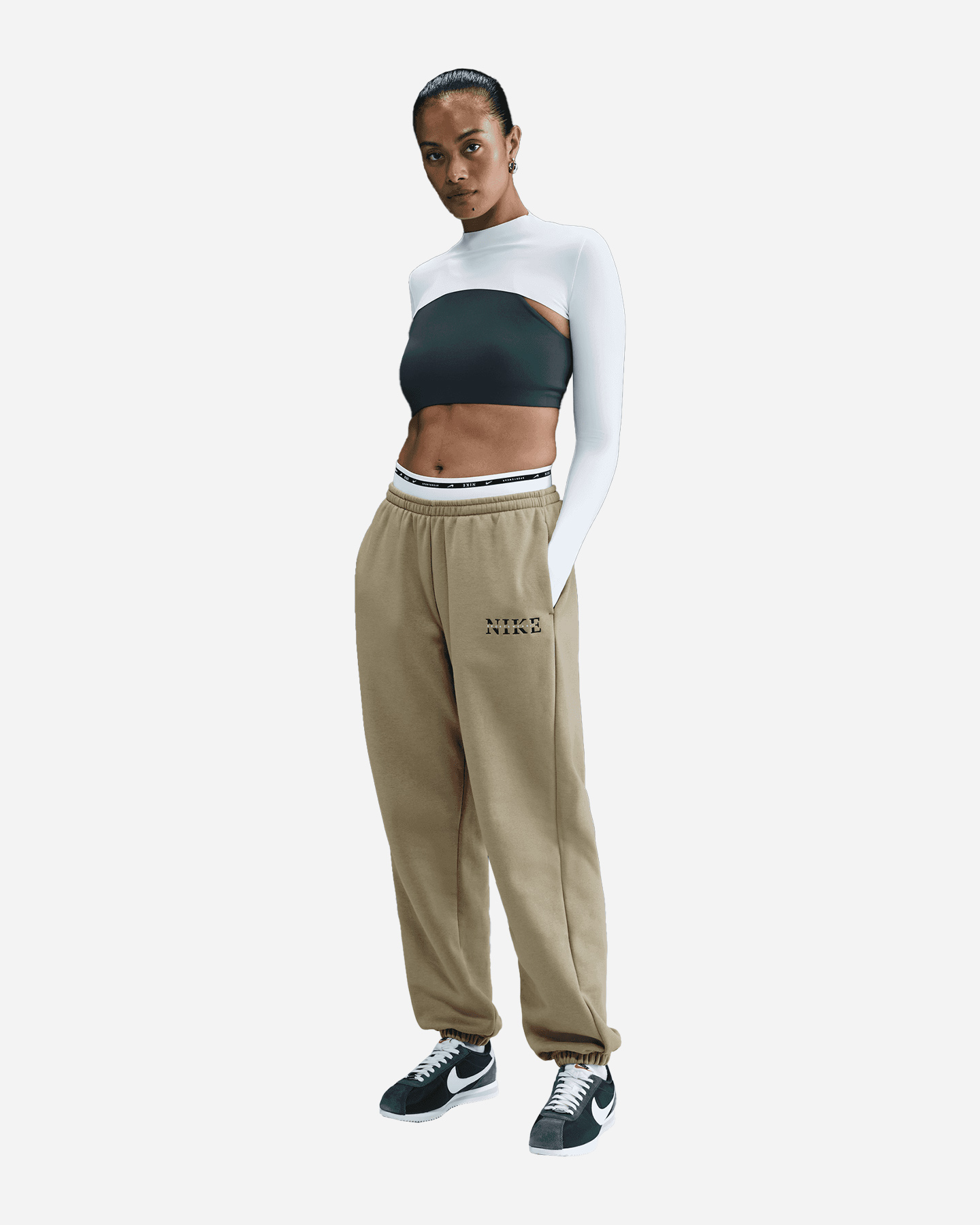 Pantalone NIKE PHOENIX W  - Beige - 1 | Cisalfa Sport