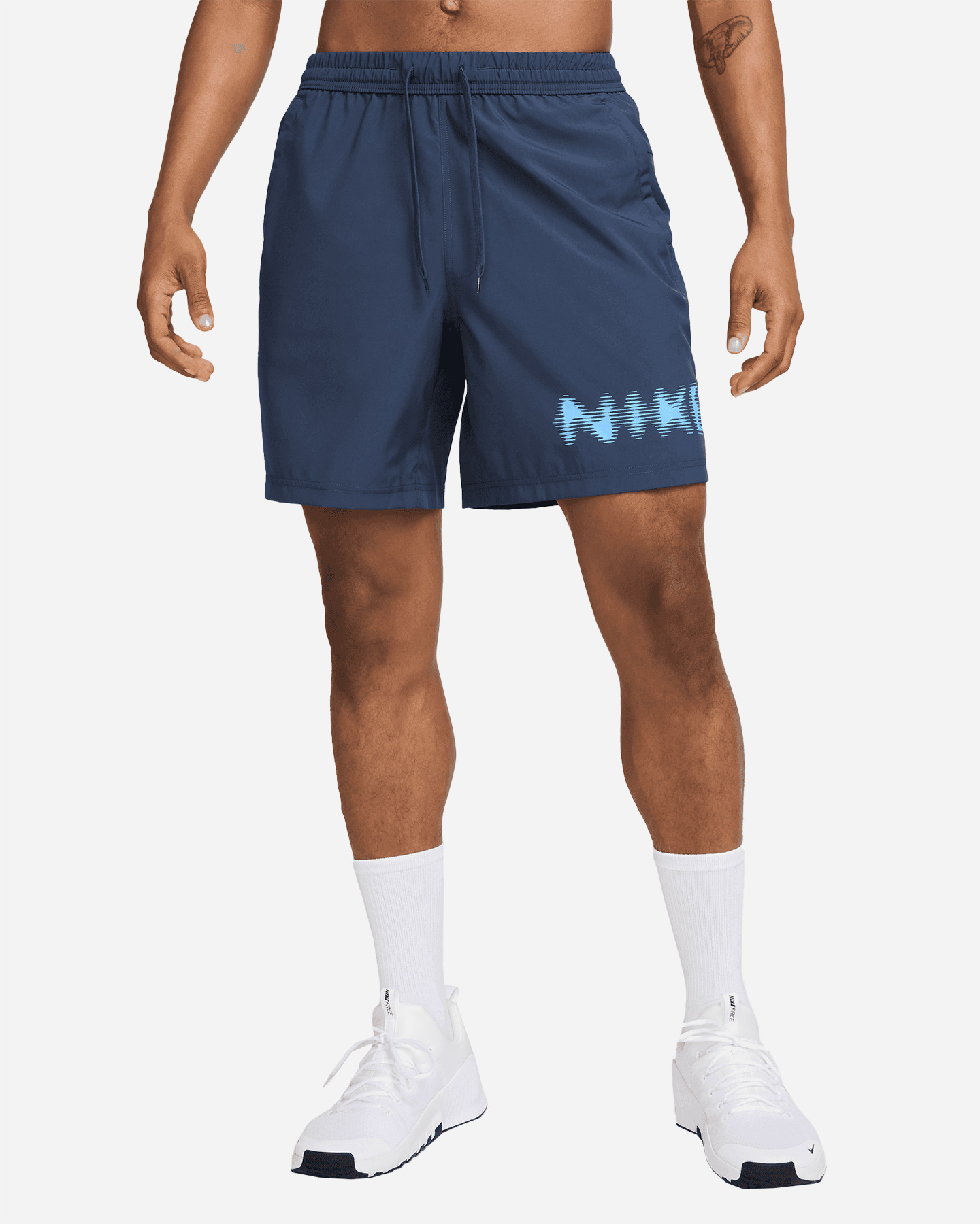 Pantalone training NIKE DRI FIT GRAPHIC 7IN M - Blu - 0 | Cisalfa Sport