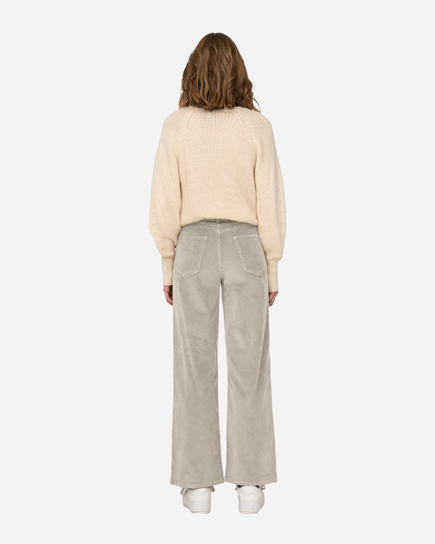 Pantalone ONLY HOPE HW WIDE CORDUROY L32 W - Bianco - 3 | Cisalfa Sport