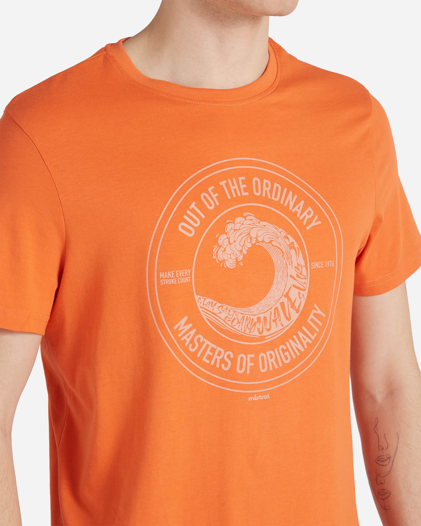 T-shirt MISTRAL LOGO M - Arancione - 4 | Cisalfa Sport