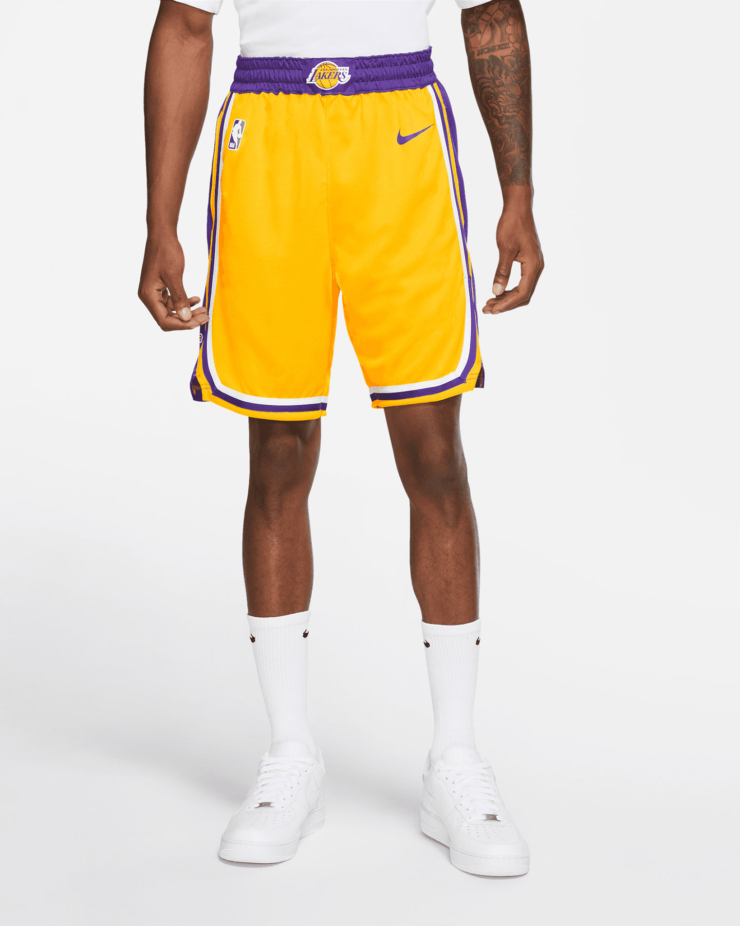 Pantaloncini basket NIKE LOS ANGELES LAKERS M - Giallo - 3 | Cisalfa Sport