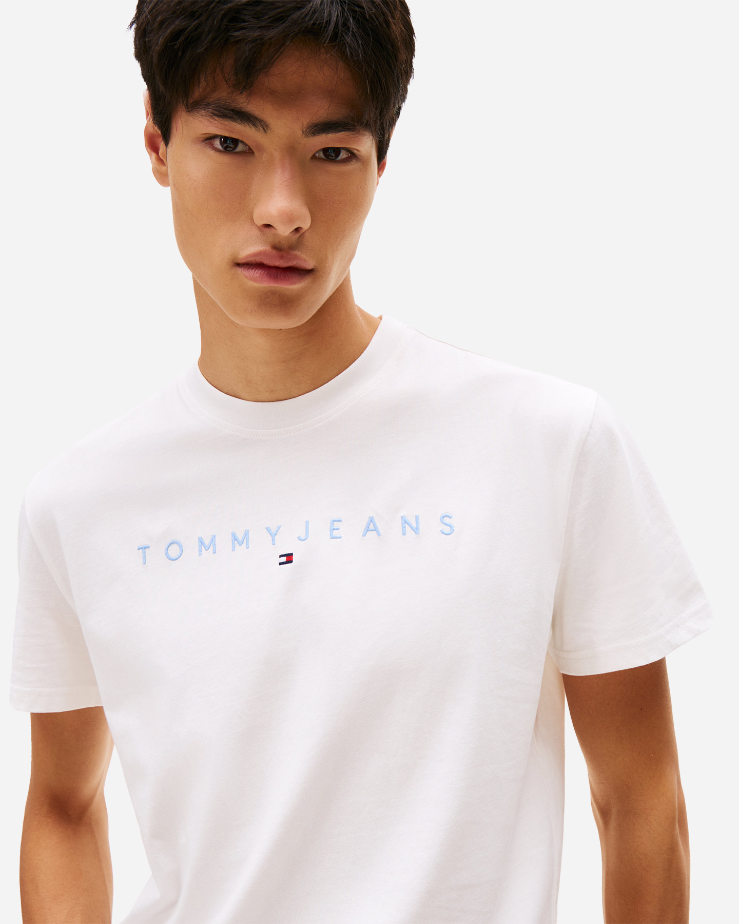 T-shirt TOMMY HILFIGER LINEAR LOGO M - Bianco - 4 | Cisalfa Sport