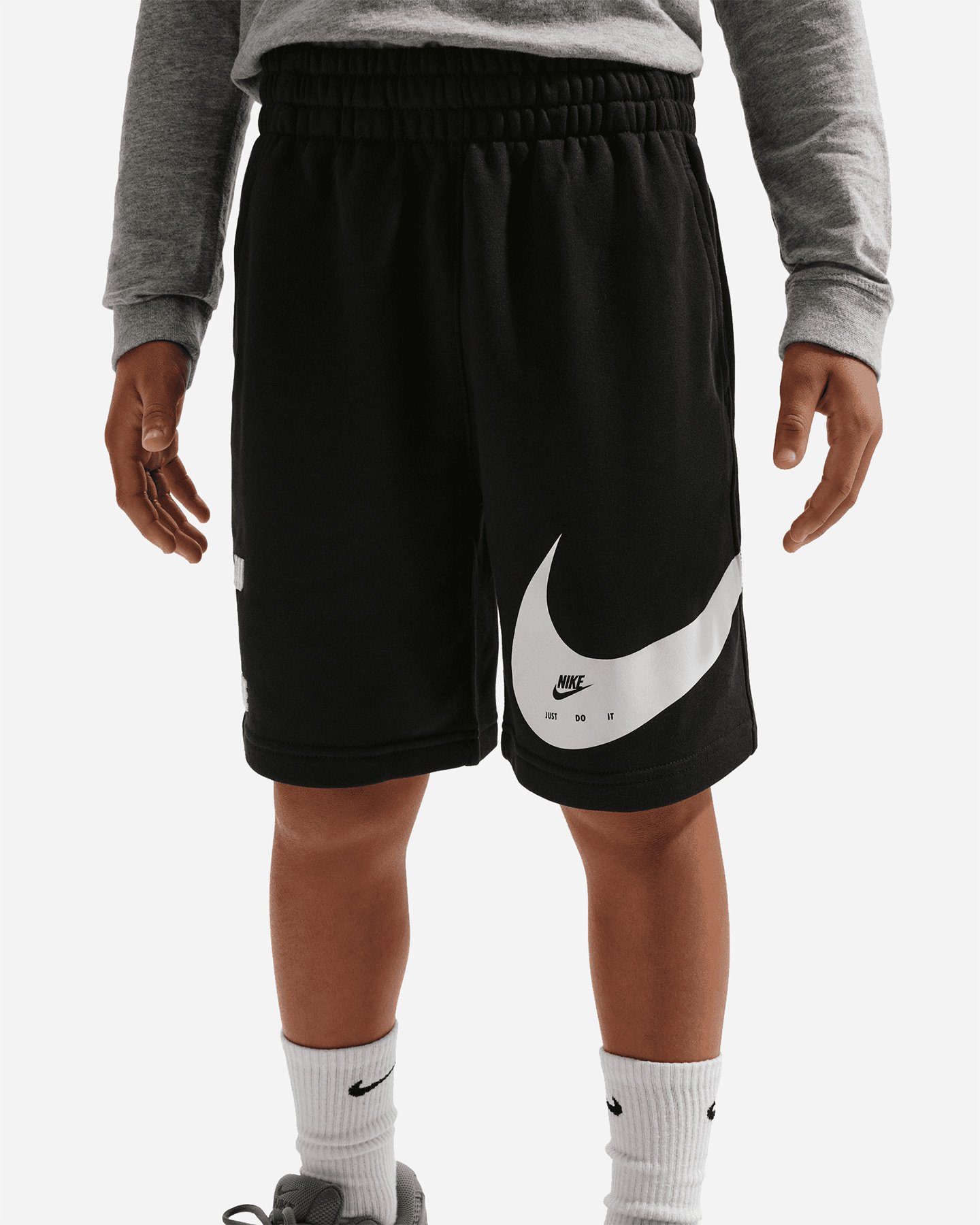 Pantaloncini NIKE BIG SWOOSH JR - Nero - 3 | Cisalfa Sport